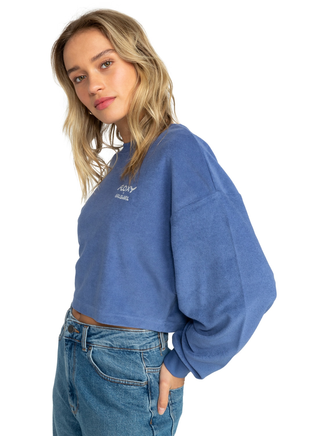 Roxy Sweatshirt »Roxy x Grl Swirl Cropped«
