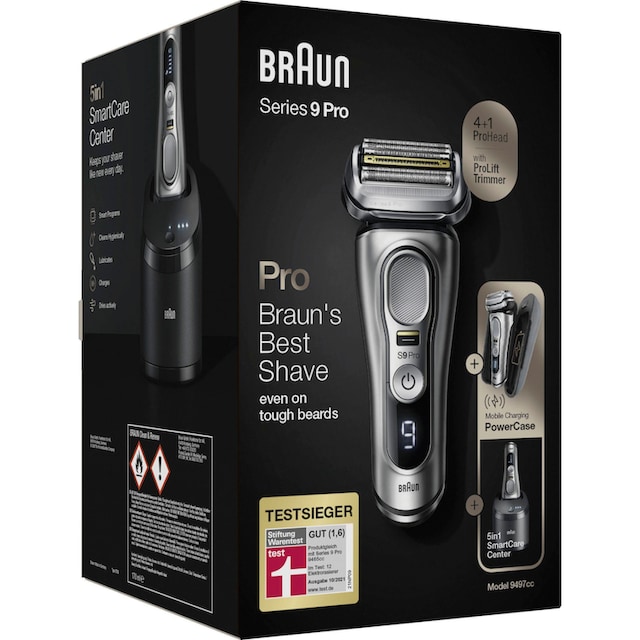 Braun Elektrorasierer »Series 9 Pro 9497cc«, 5-Stufen-Reinigungs- und  Ladestation, 1 St. Aufsätze, Wet&Dry, 4+1 Scherkopf kaufen bei OTTO