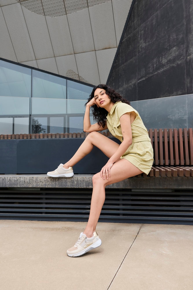 Rieker Sneaker  Schnürschuh, Halbschuh, Freizeitsneaker mit Reißverschluss