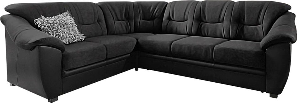 sit&more Ecksofa »Savona L-Form«, wahlweise mit Bettfunktion, inklusive Federkern, frei im Raum stellbar