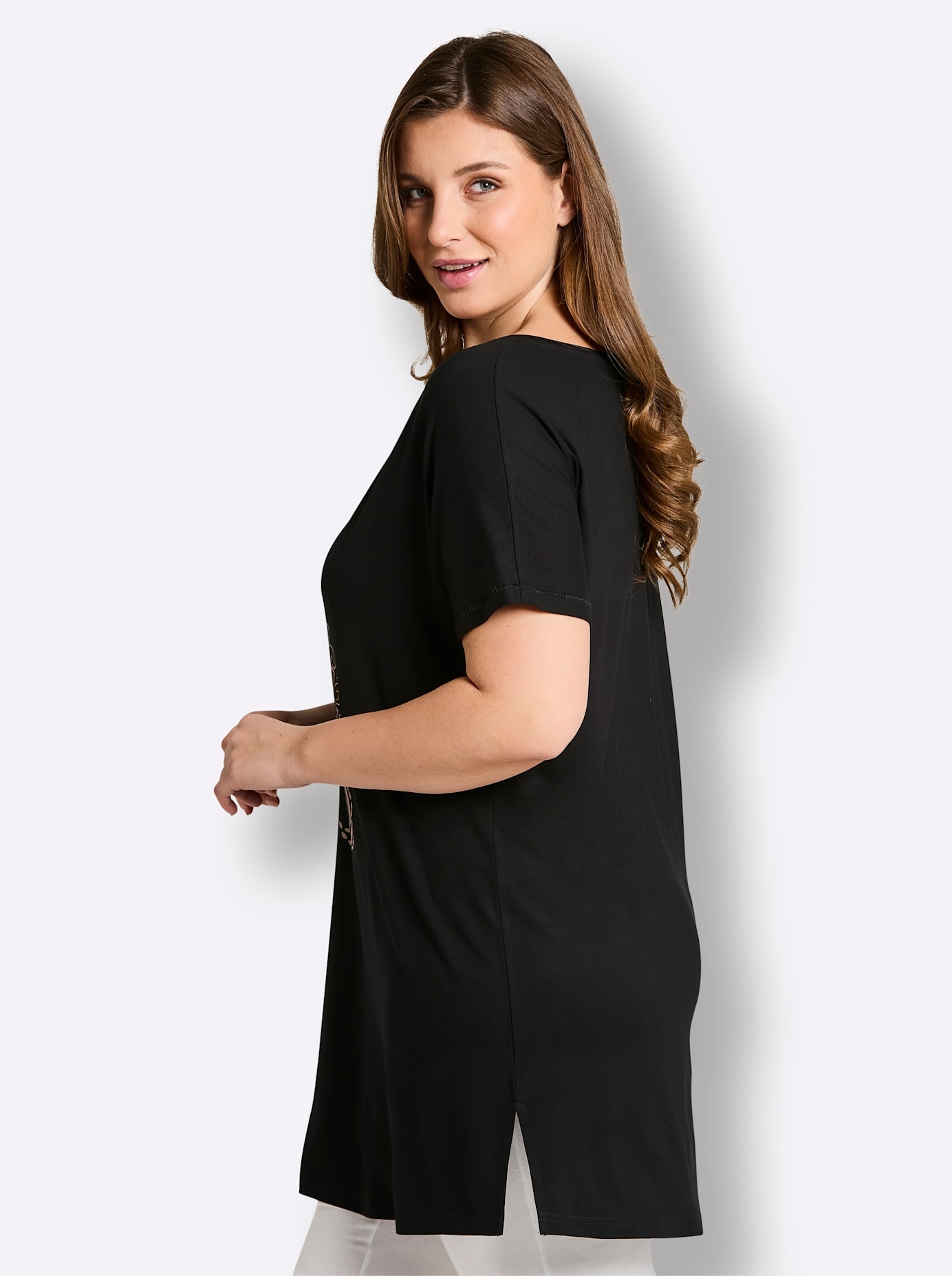 Sheego Longshirt »Kurzarm-Shirt« 1
