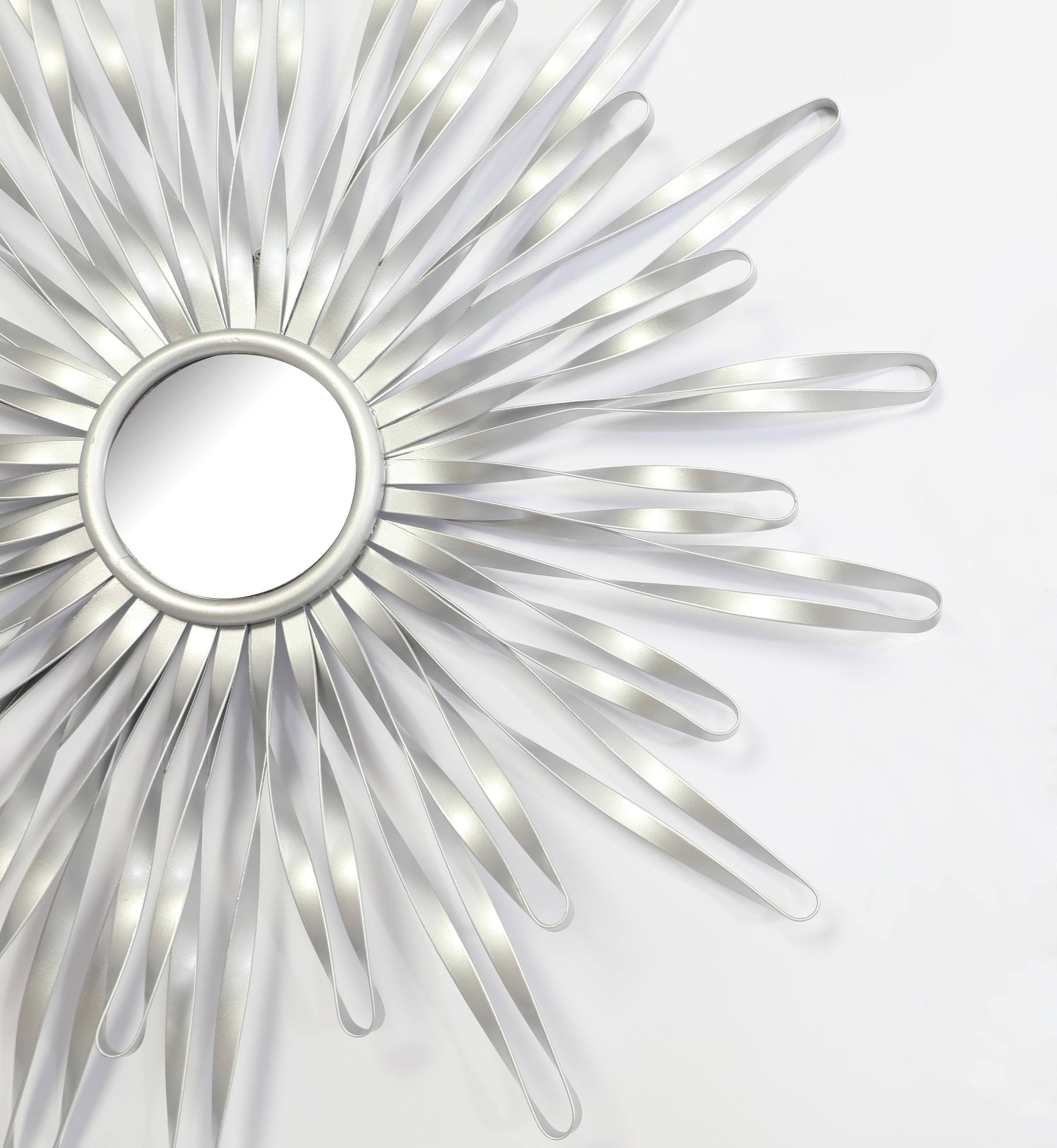 OTTO home Wanddekoobjekt »Sonne, im 2er Set: 35 und 46cm« Wanddekoration aus Metall mit kleinem Spiegel in der Mitte