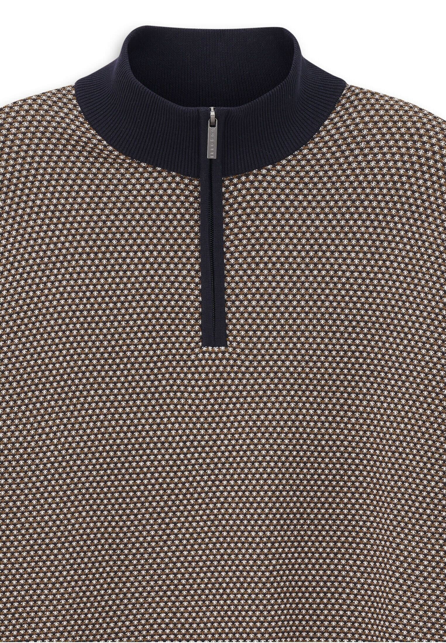 bugatti Troyer »Regular Fit« mit drei-farbiger Struktur