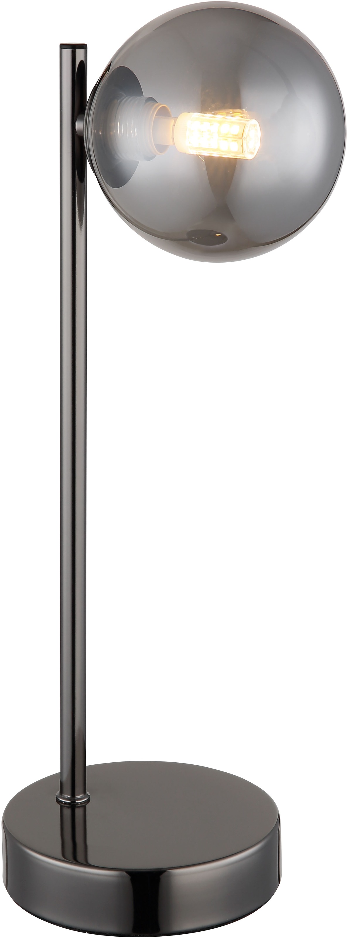 My Home Tischleuchte »Arlo« G9 1 Stk. Wippschalter am Kabel in schwarz, Größe Ø 10 cm Höhe: 35 cm