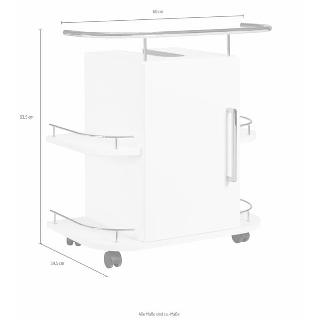 OPTIFIT Waschbeckenunterschrank »Napoli«, mit Soft-Close-Funktion und  Rollen, Breite 60 cm online bei OTTO