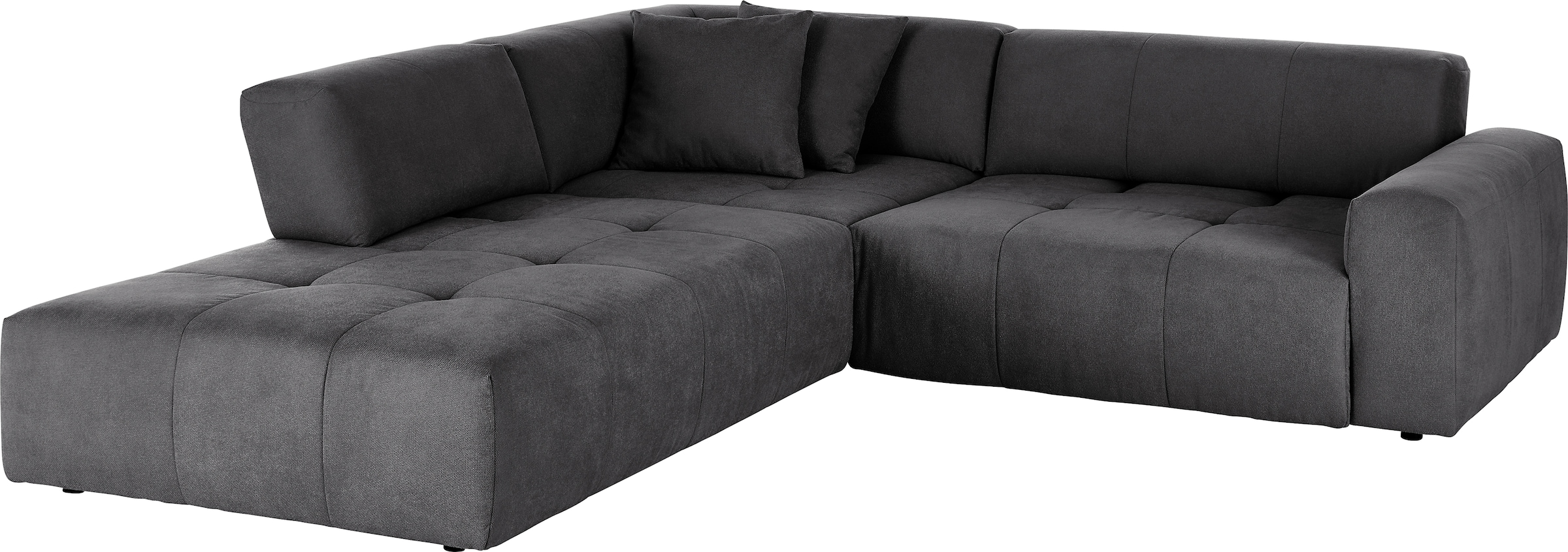 3C Candy Ecksofa »Yoshy Komfortsofa, bequem und modern, hochwertige Verarbeitungsdetails«, Zwei verschiedene Sitztiefen durch verstellbare Rückenlehne, L-Form
