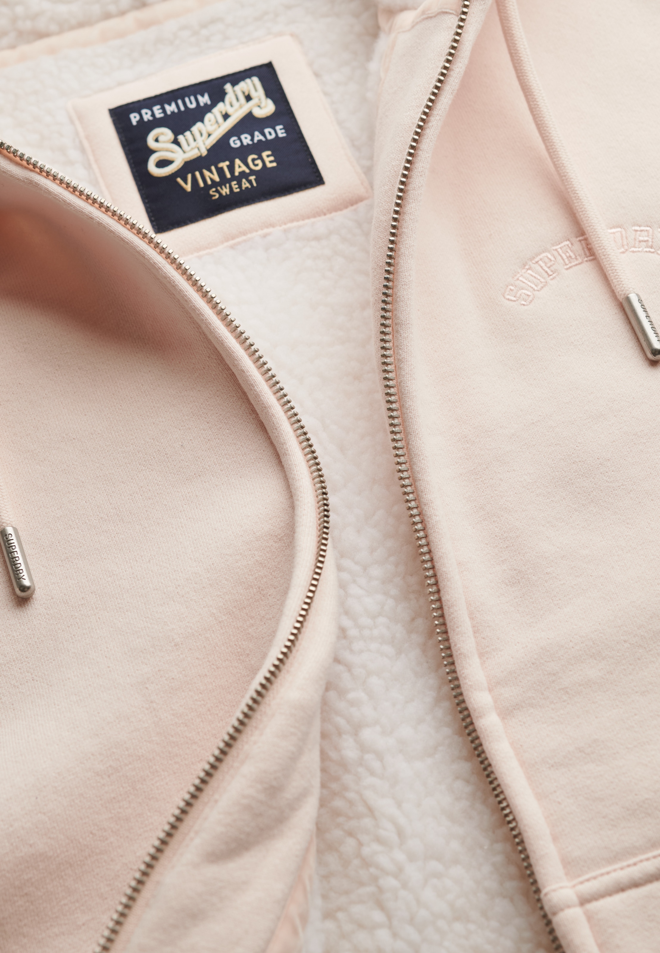 Superdry Kapuzensweatjacke »BORG LINED ZIPHOOD«