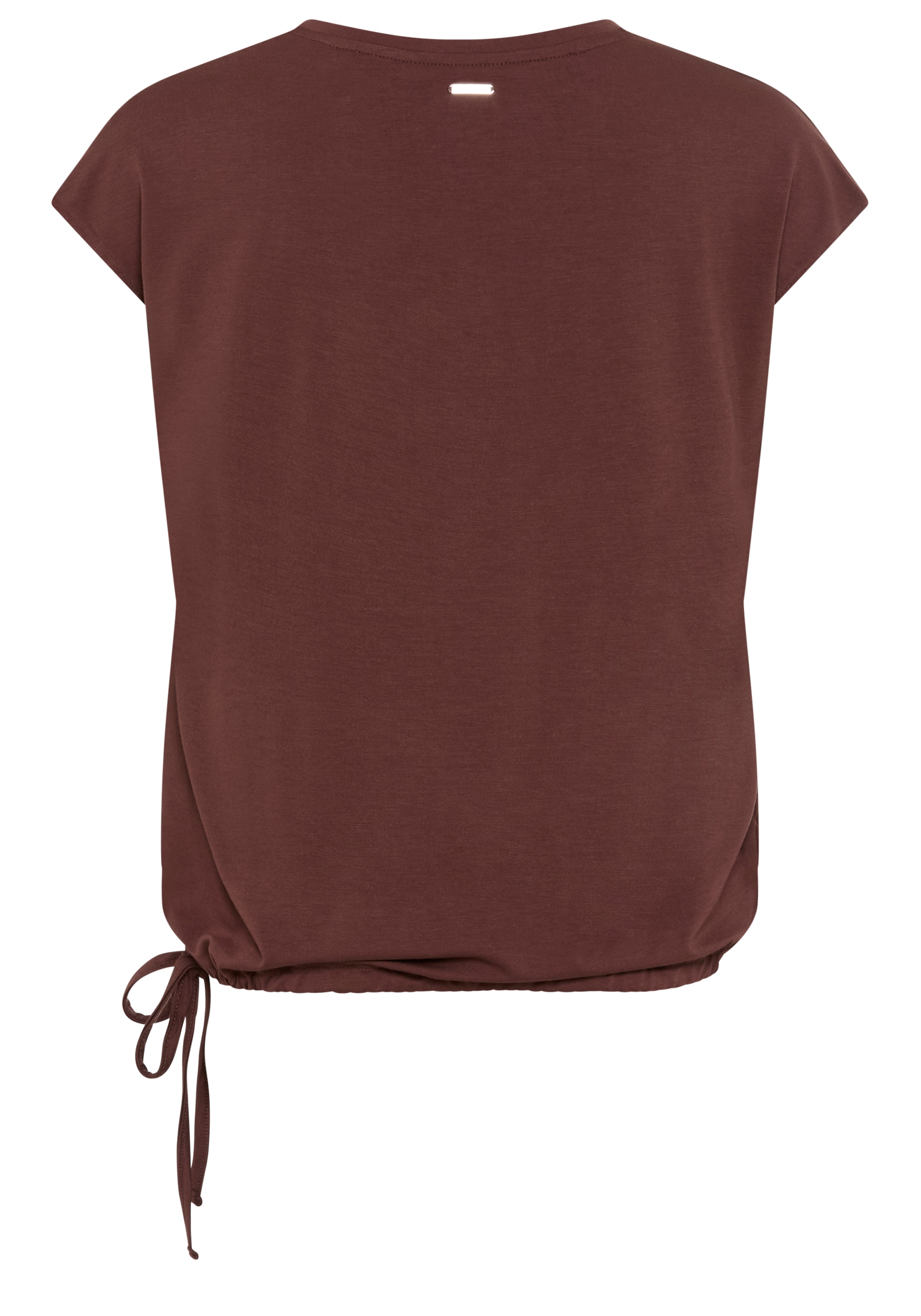 Laura Scott Shirtbluse, Satin-Bluse mit Jersey-Rückenteil und Bindeband - NEUE KOLLEKTION