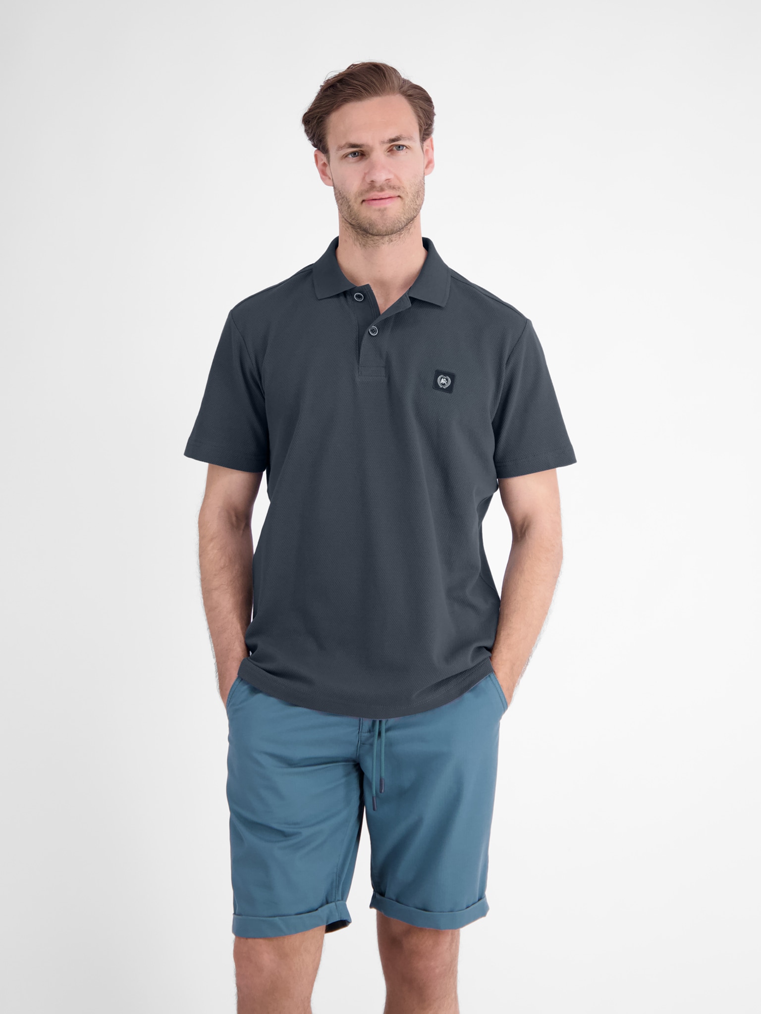 LERROS Poloshirt mit Seitenschlitzen