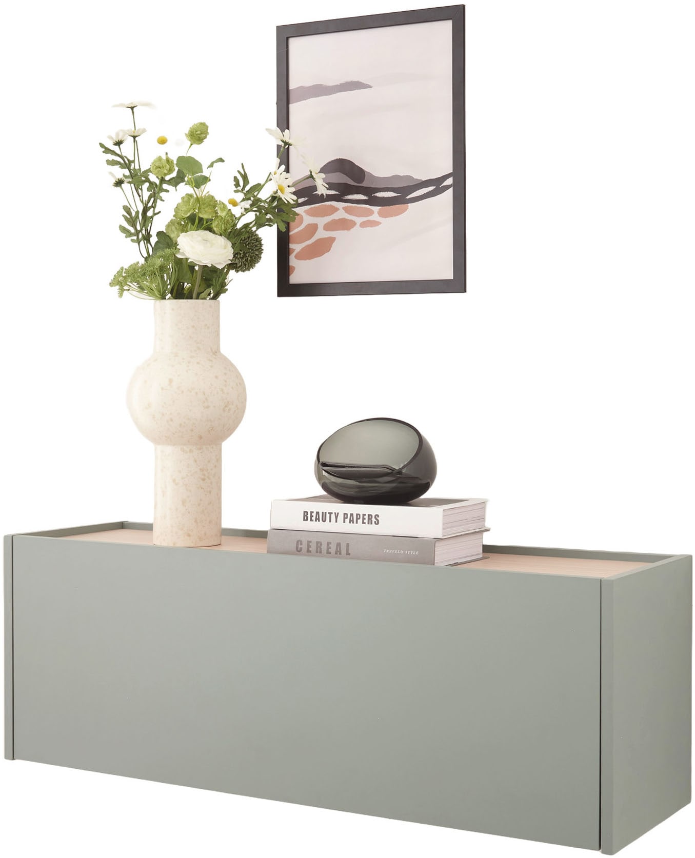 INOSIGN Hängeschrank »GiRON/CiTY, Wandgarderobe in vier Farben, Wandschrank«, zeitloses Design, Breite 100 cm, großes Fach