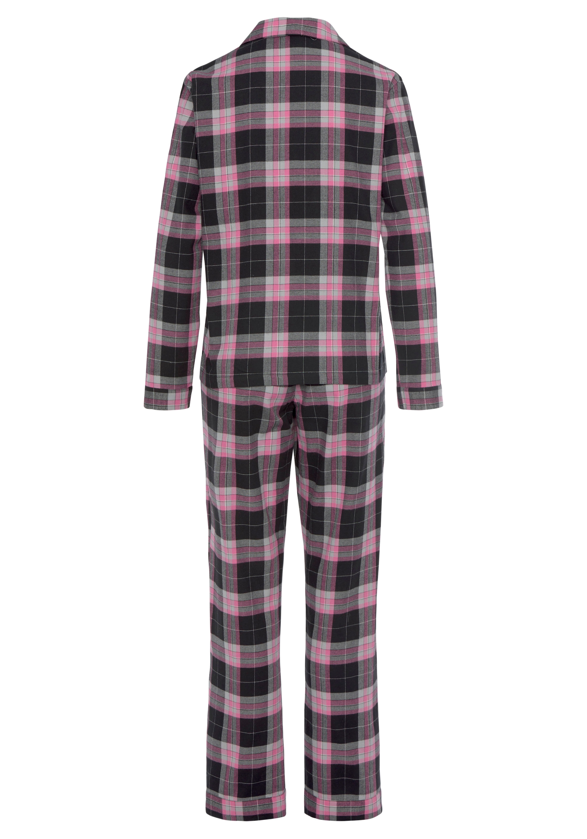 Vivance Dreams Pyjama, (2 tlg.), aus kuschelig weichem Flanell
