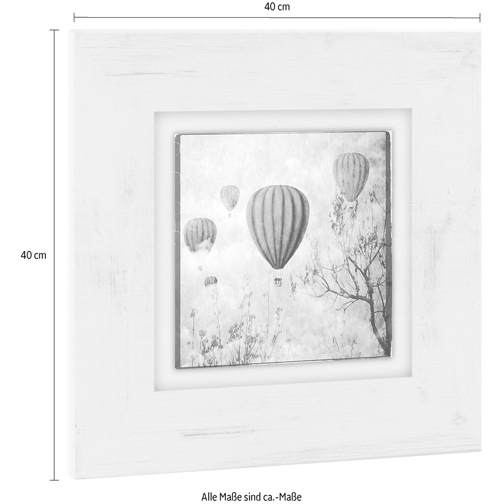 Home affaire Holzbild »Heißluftballons«