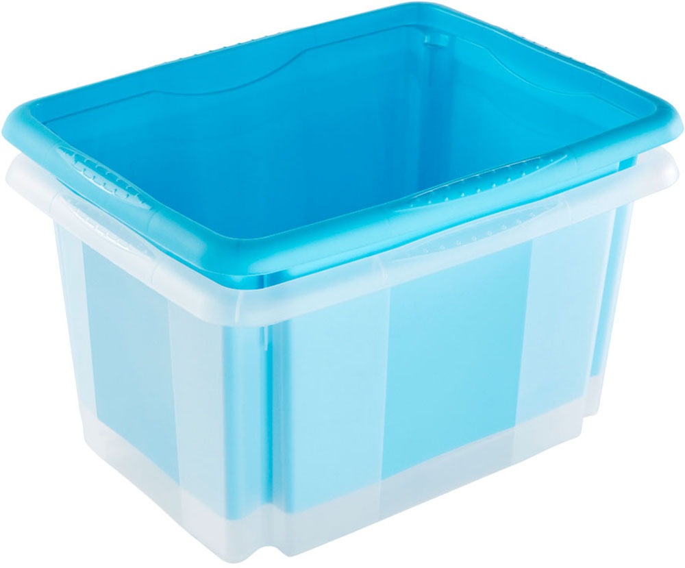 keeeper Aufbewahrungsbox »Emil, 3er Set, 15 L, 38 x 28,5 x 20,5 cm« ineinander und aufeinander stapelbar