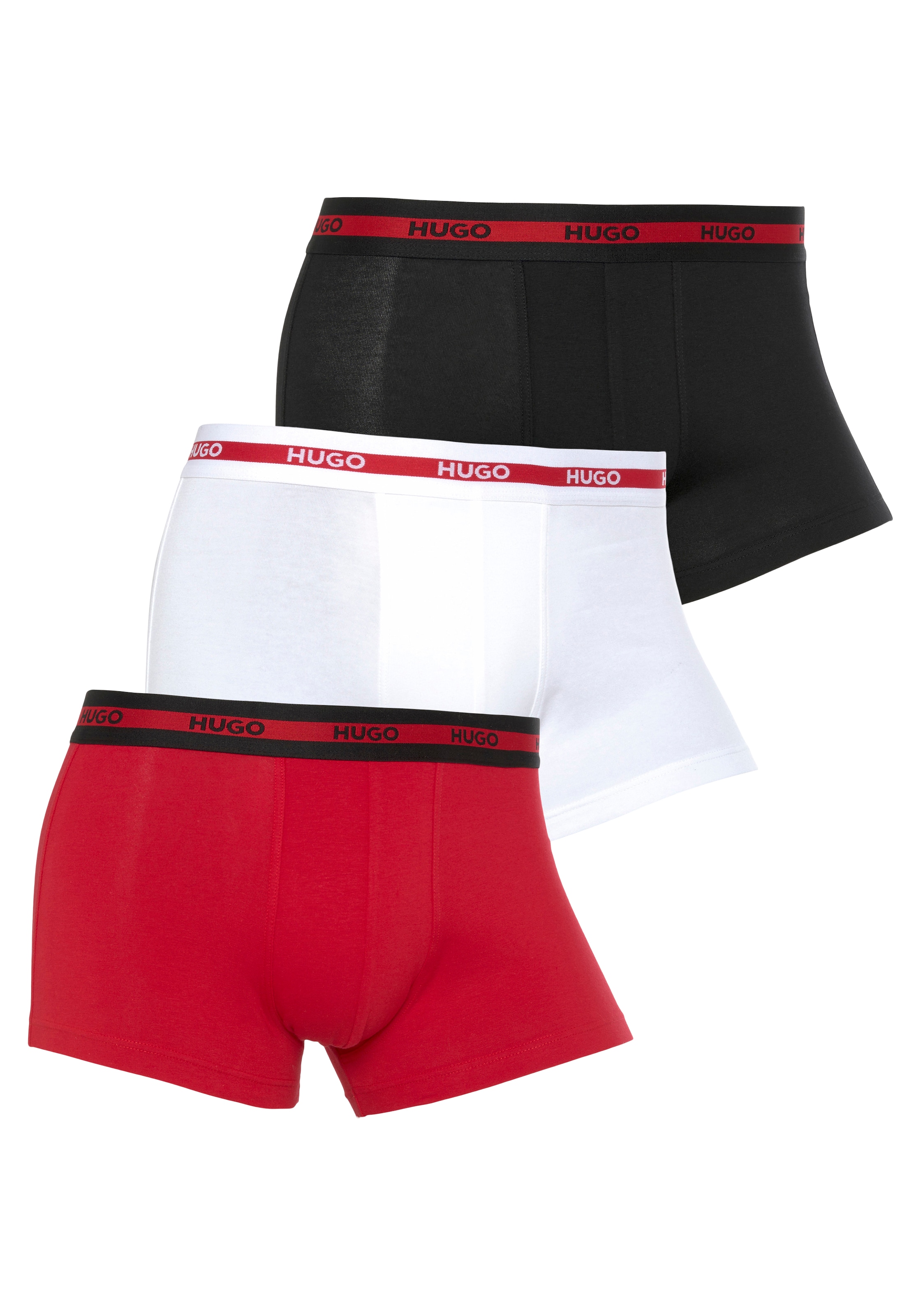 HUGO Underwear Trunk, (Packung, 3 St., Im Dreierpack), mit Logoschriftzug