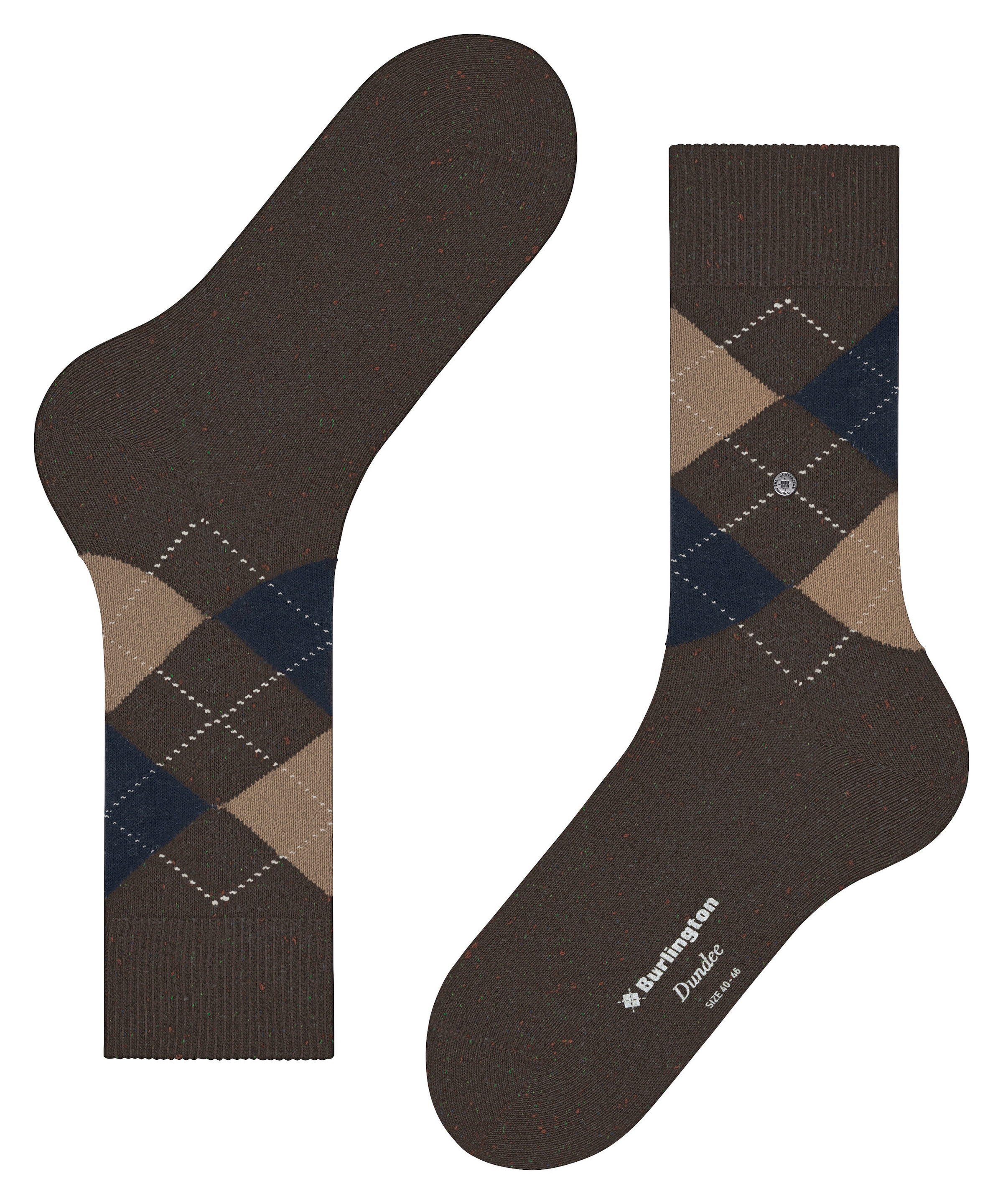 Burlington Socken »Dundee« Einheitsgröße 40-46, Argyle-Muster, Burlington-Clip