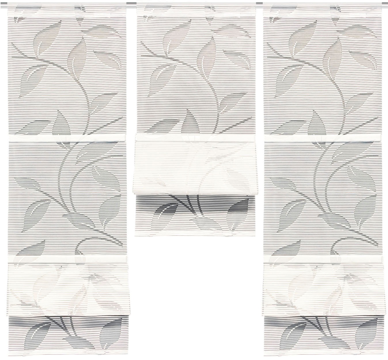 HOME WOHNIDEEN Magnetrollo »RANA«, mit Stangendurchzug, MAGNETROLLO SET,BAMBUSOPTIK,AUSBRENNER