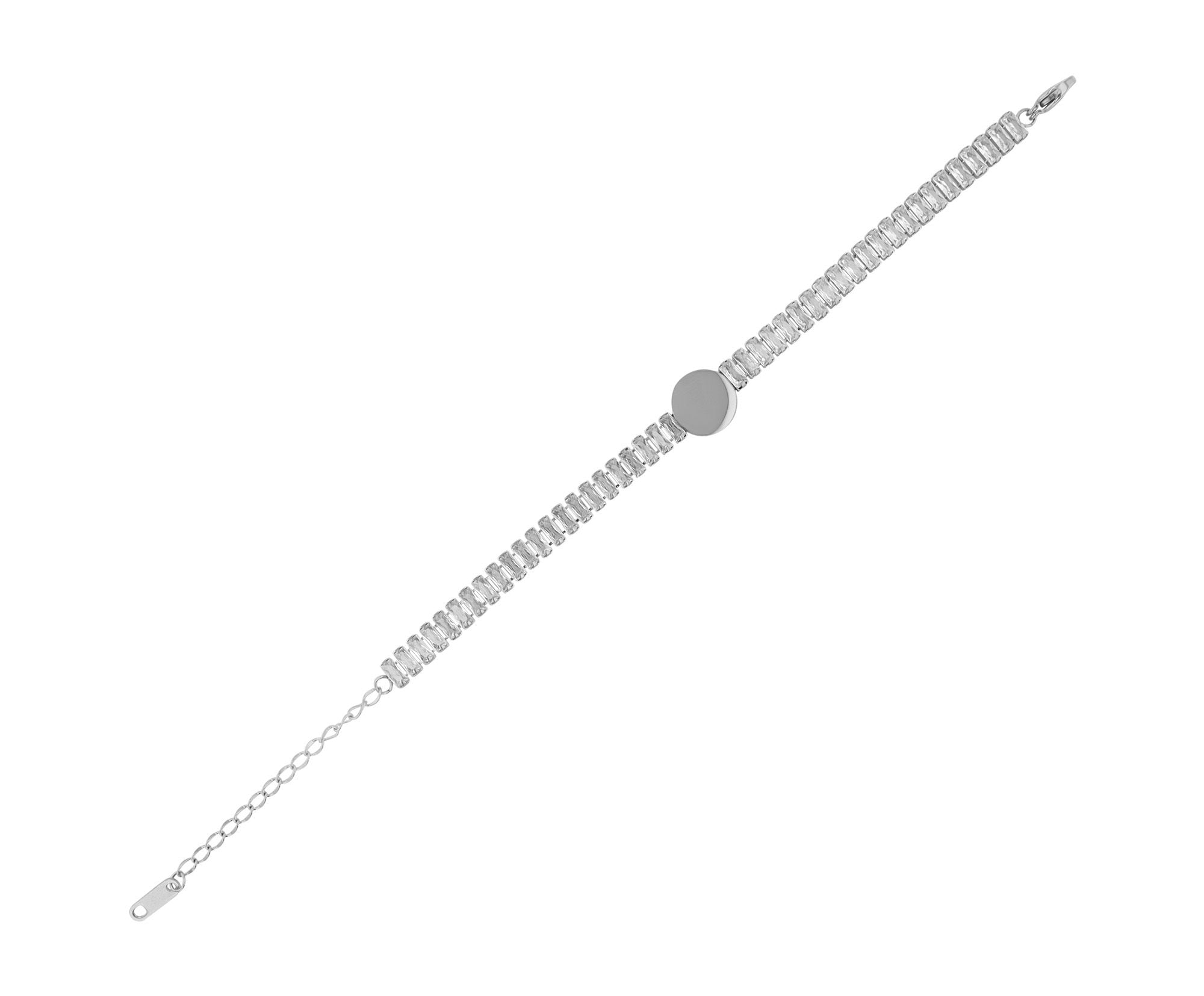 Adelia´s Armband »Damen Armband aus Edelstahl mit Zirkonia 16,5 cm«