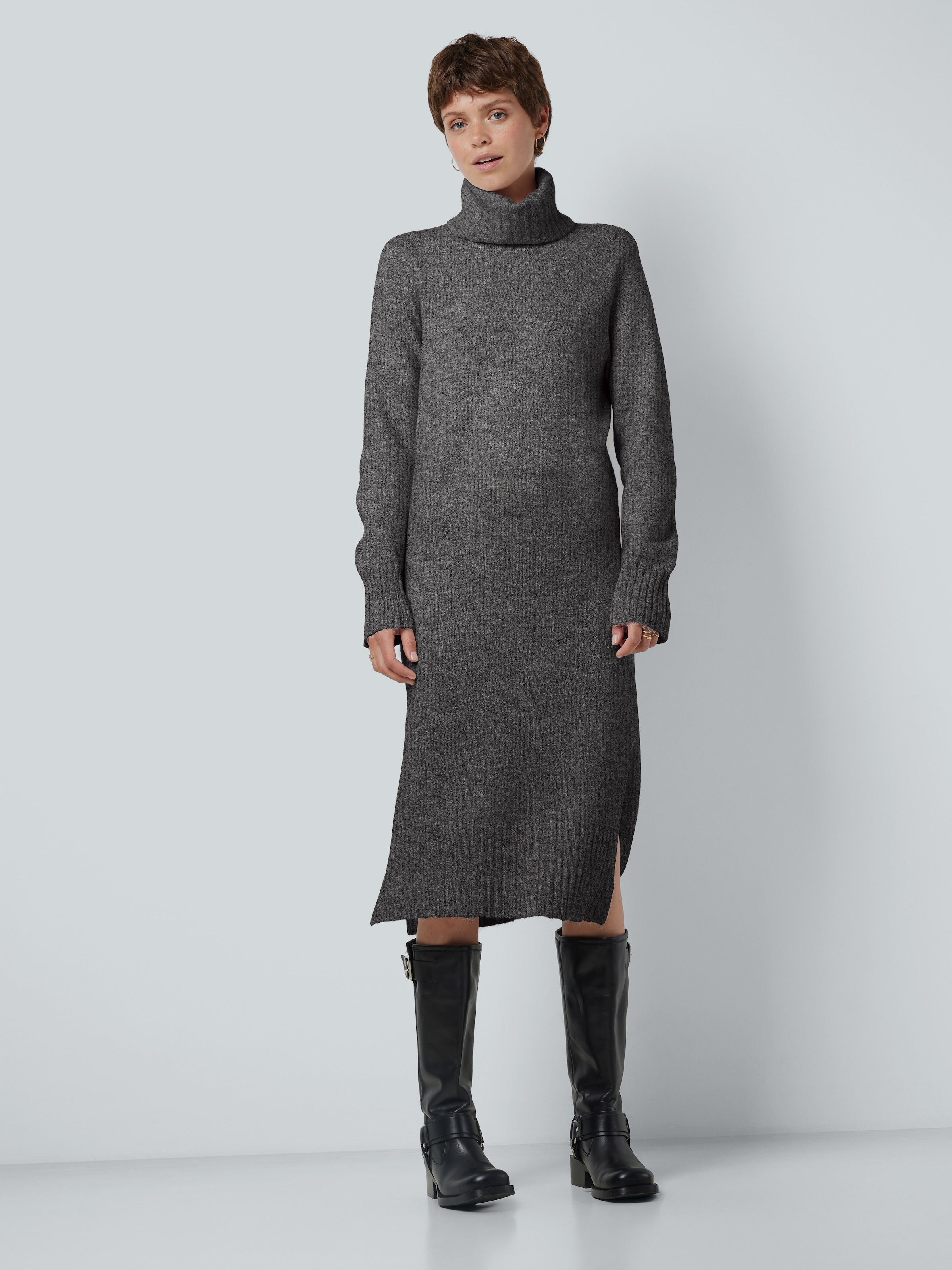 Noisy may Strickkleid »NMVIOLA L/S ROLLNECK KNIT DRESS FWD NOOS«