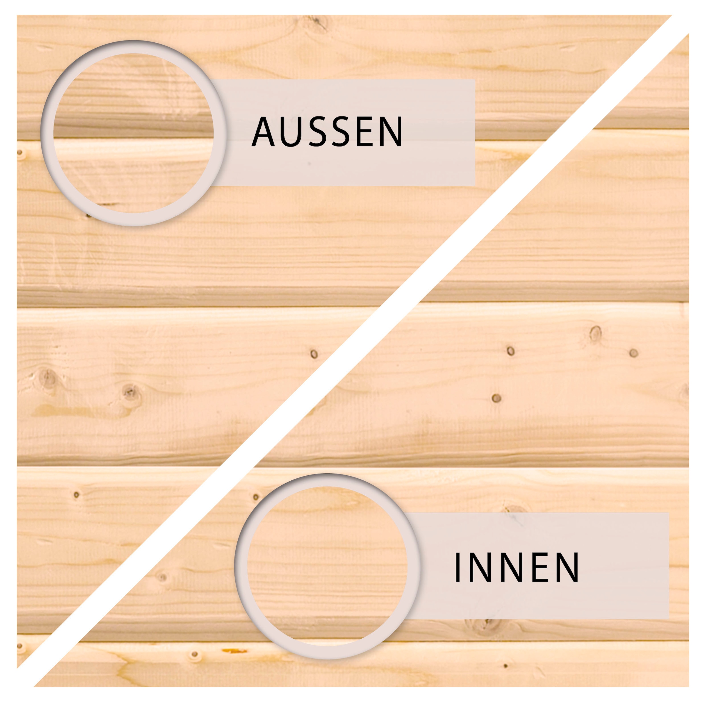 Karibu Gartenhaus »Traufberg 7« naturbelassen