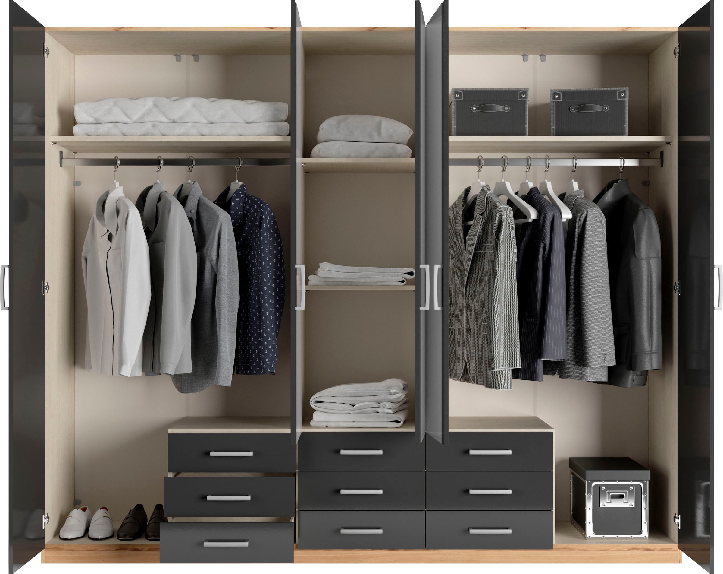 priess Kleiderschrank »Amsterdam«, mit oder ohne LED-Beleuchtung