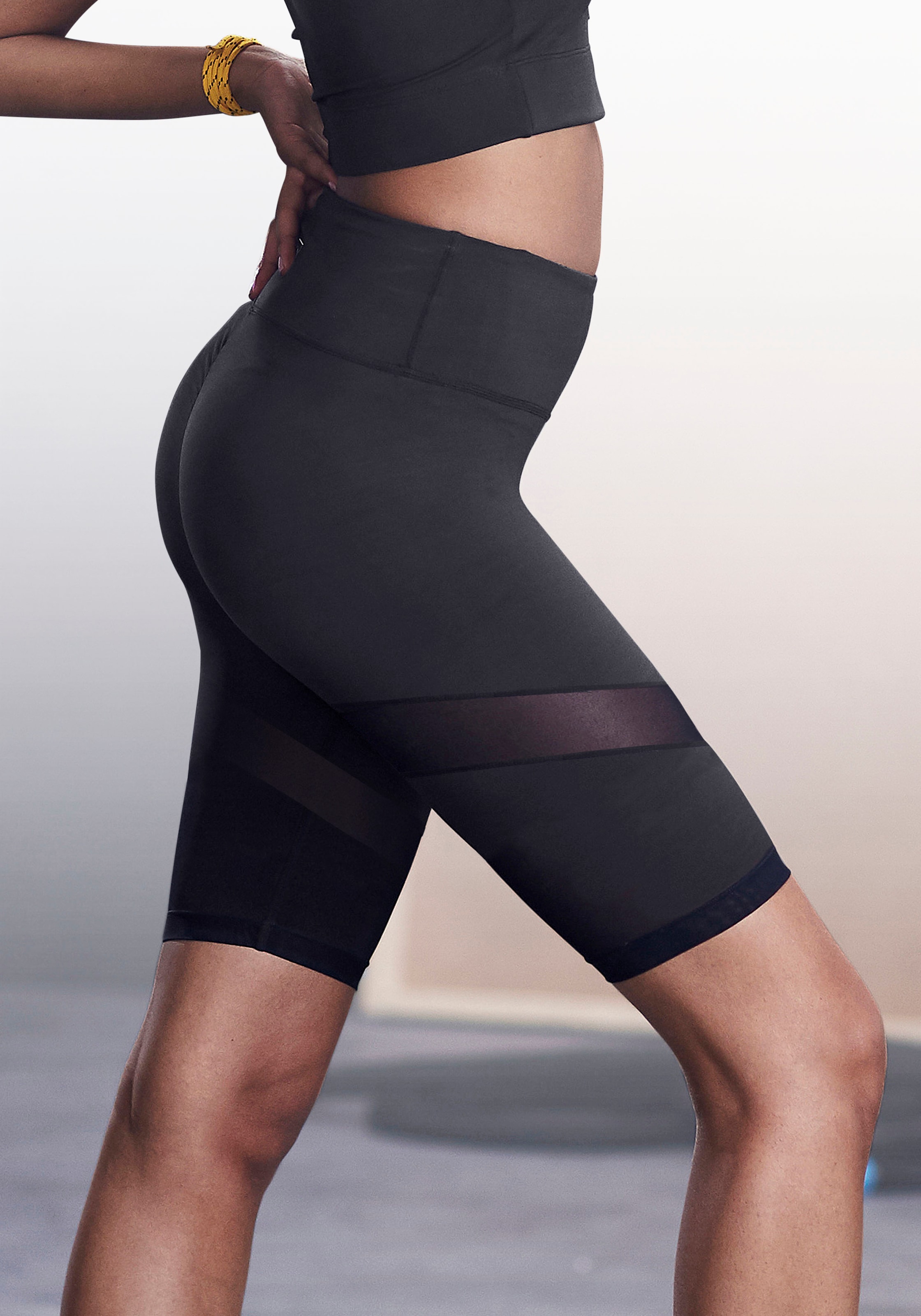 LASCANA ACTIVE Radlerhose, mit kleiner Raffung
