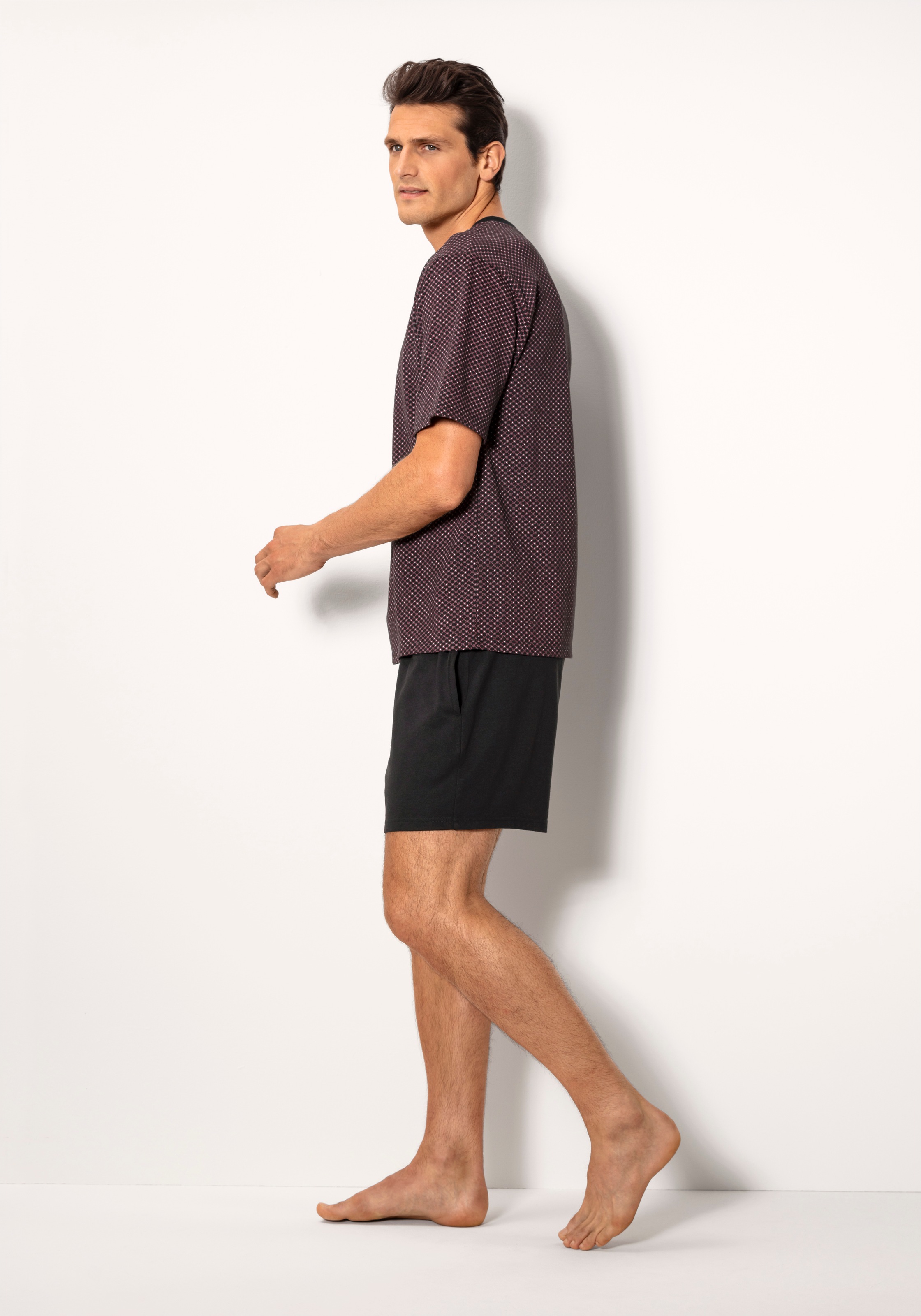 Allovermuster jogger® mit Stück), bei tlg., online (Packung, Oberteile le OTTO 2 4 Shorty, shoppen
