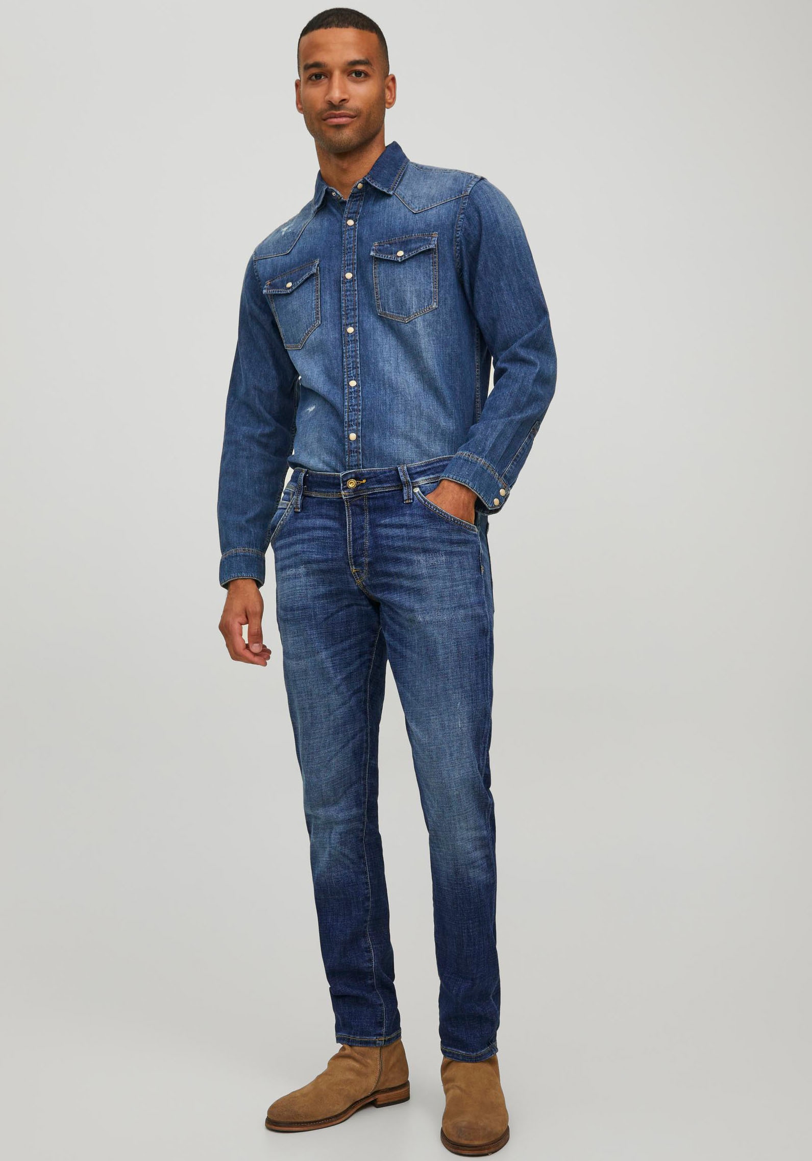 Jack & Jones Slim-fit-Jeans »JJIGLENN JJFOX AGI 304 50SPS NOOS«