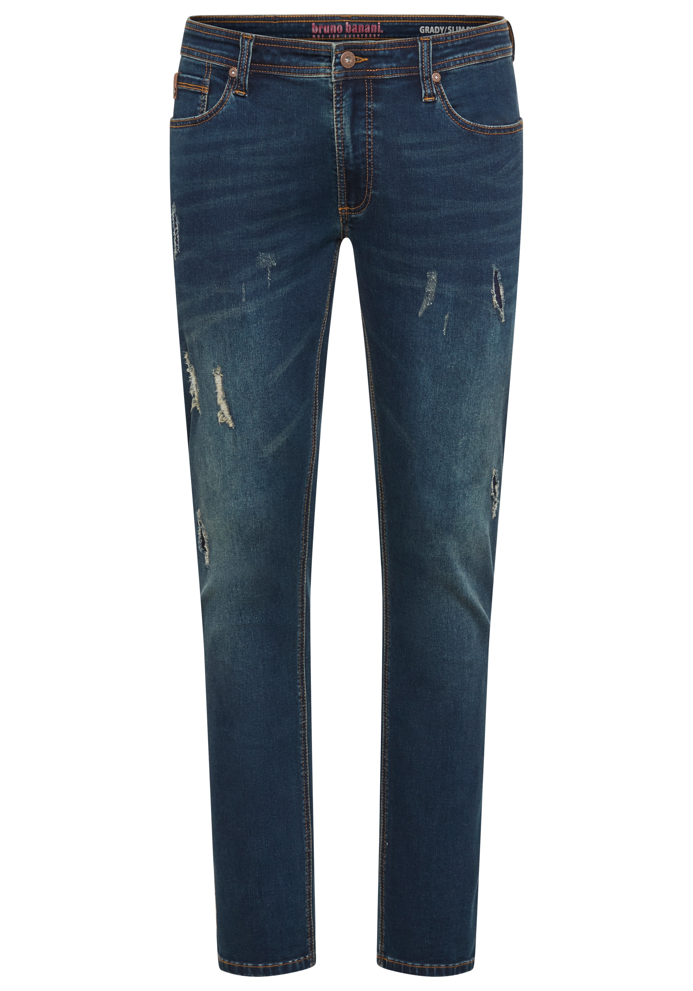 Bruno Banani Slim-fit-Jeans »Grady«, schmale Beinform, niedrige Leibhöhe, mit Eingrifftaschen