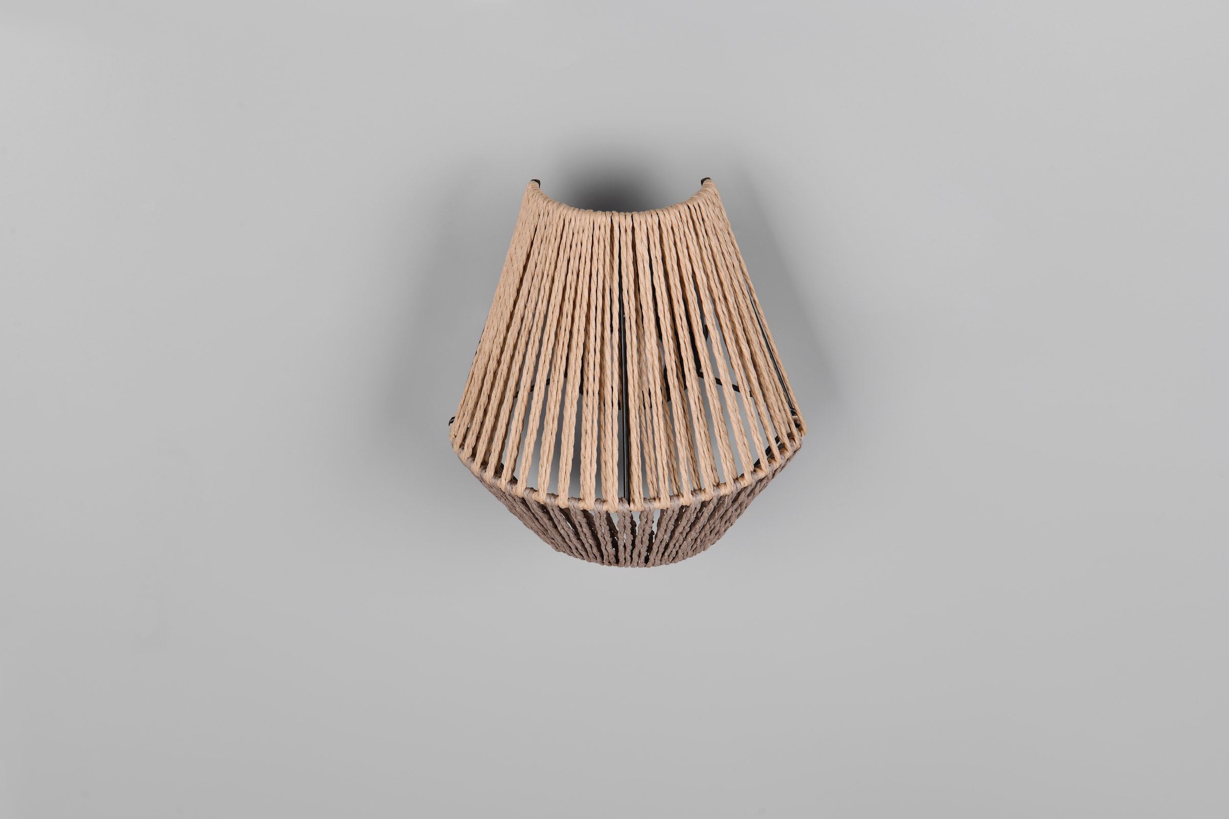 REALITY Leuchten LED Wandleuchte »LIRA, Akku Wandlampe, USB Ladeanschluss, 1,5W 140 Lumen 3000K warmweiß« LED-Board 1 Stk. Warmweiß Lampenschirm aus Papiergarn, Touchdimmer, max 8h Akkulaufzeit