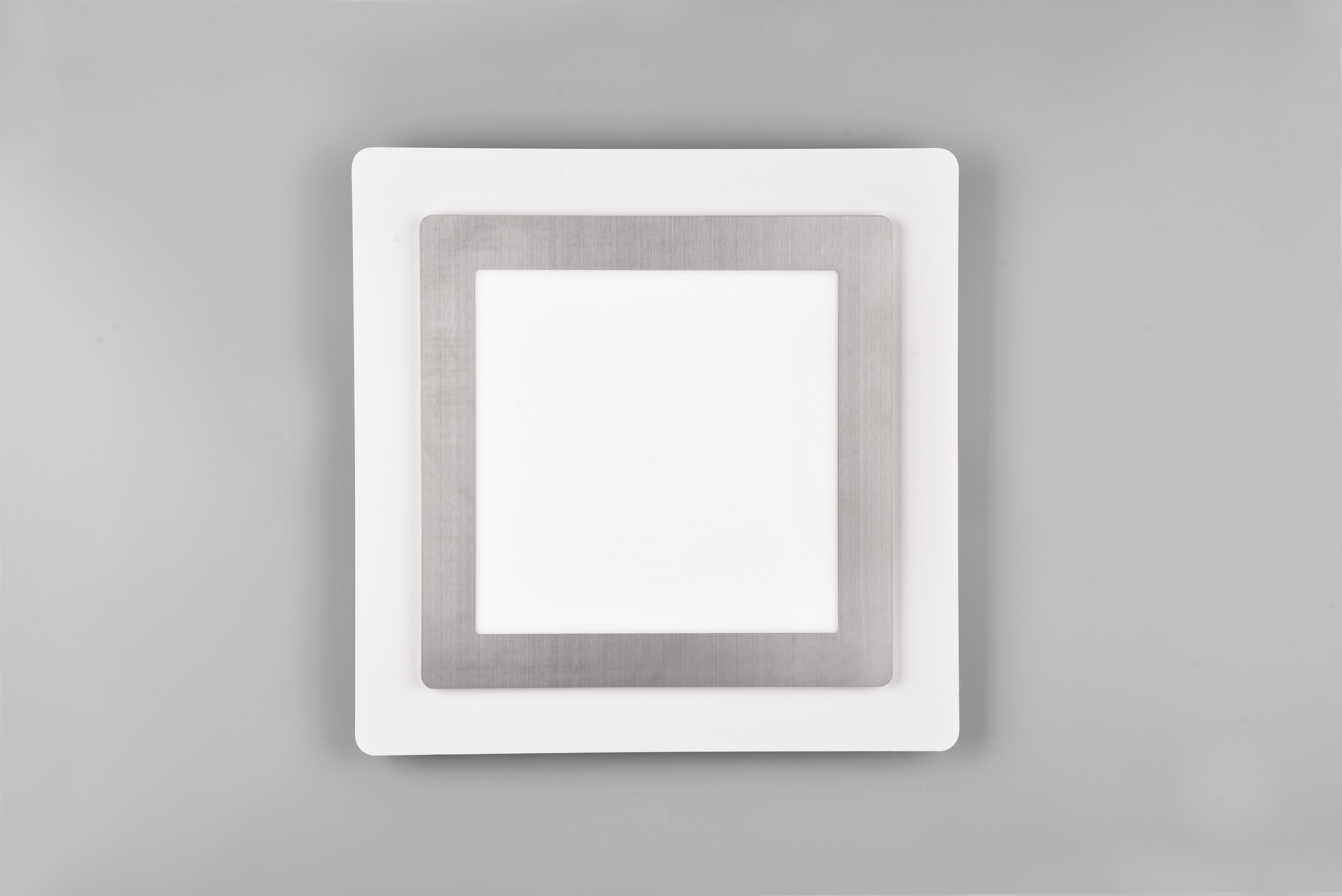 TRIO Leuchten LED Deckenleuchte »MORGAN, quadratische Deckenlampe 45x45cm, dimmbar, CCT, Memoryfunktion« LED-Board 1 Stk. warmweiß - kaltweiß Nachtlicht, Timer, 46W 6000 Lumen, 2700-6500 Kelvin, mit Fernbedienung