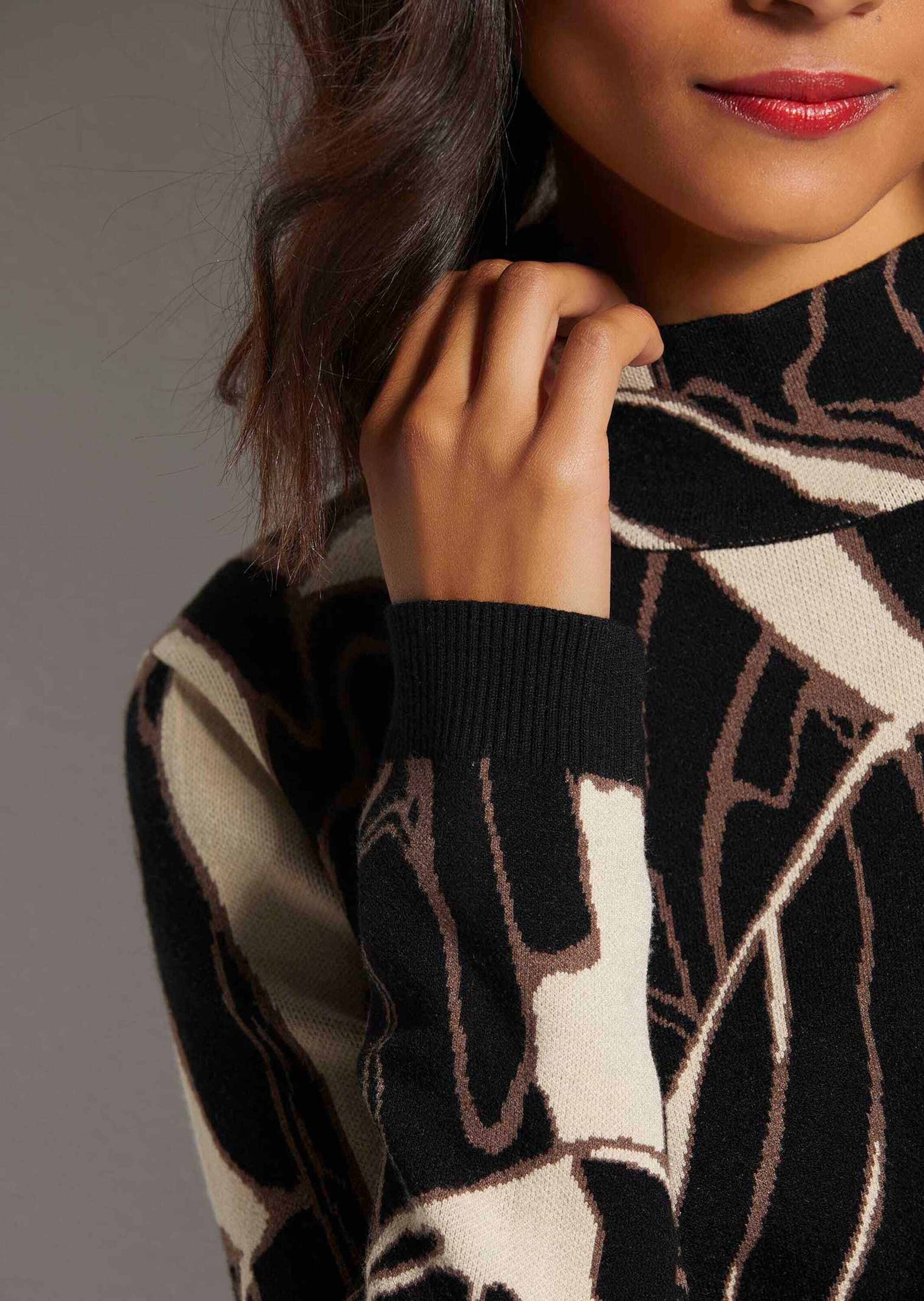MADELEINE Longpullover »Pullover Jacquard-Pullover«