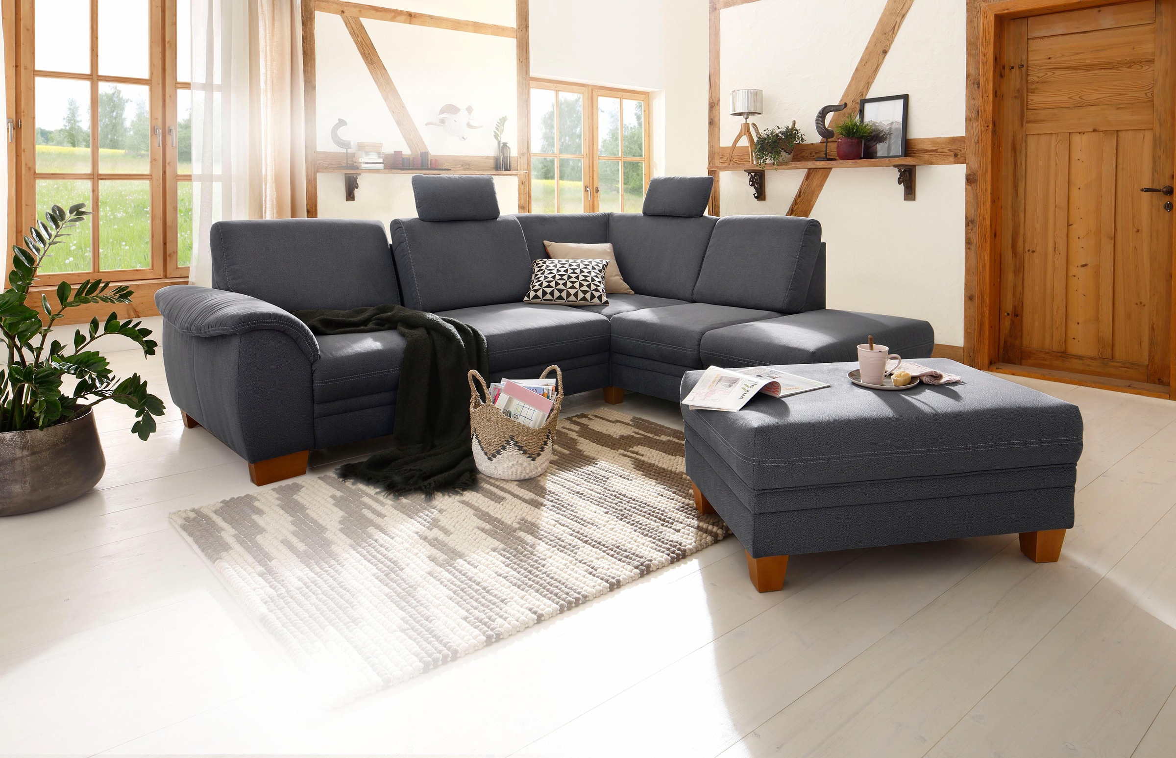 Home affaire Hocker »Husum«, mit Kontrastnaht