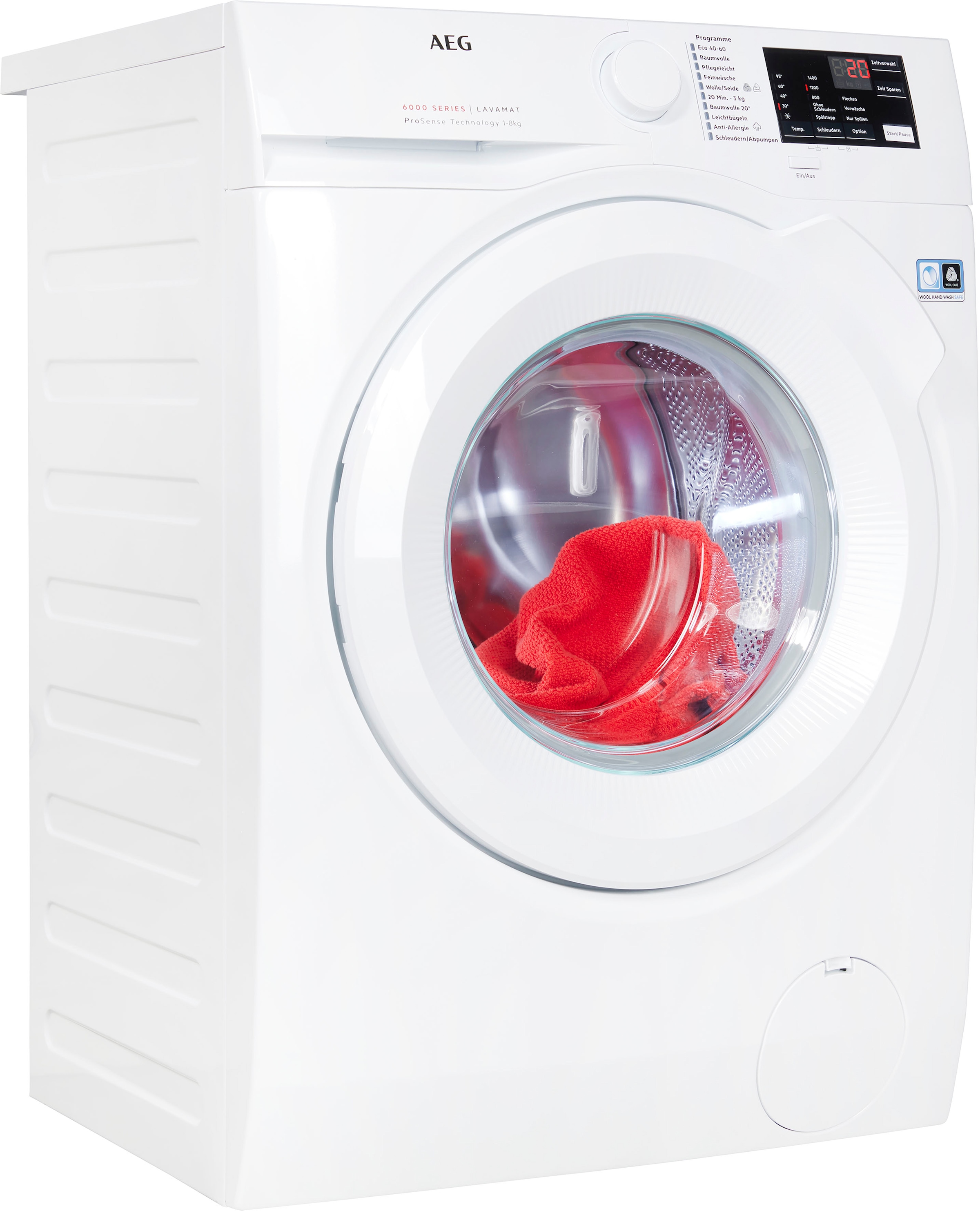 AEG Waschmaschine, Serie 6000, L6FB480FL, 8 kg, 1400 U/min, Hygiene-/  Anti-Allergie Programm mit Dampf im OTTO Online Shop