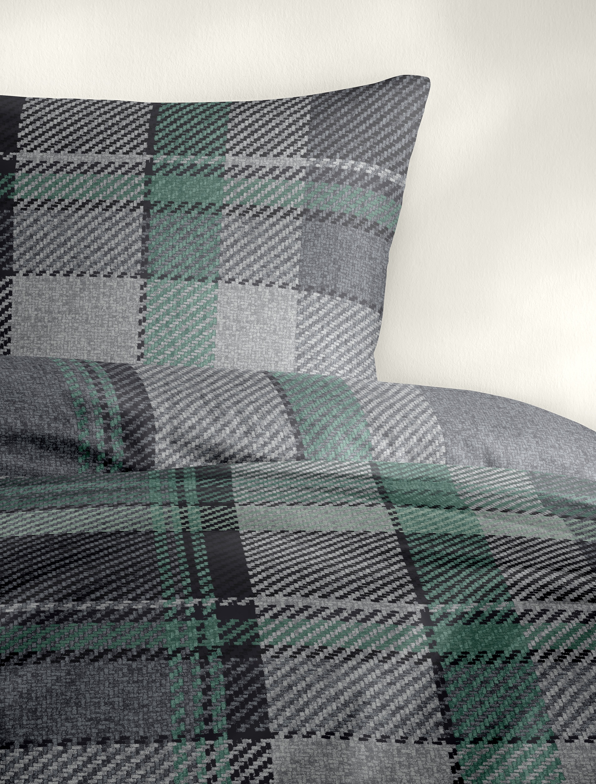 BIERBAUM Bettwäsche »4046« 2 Stk. tlg. in Renforcé und Biber aus 100% Baumwolle, kuschelig weich