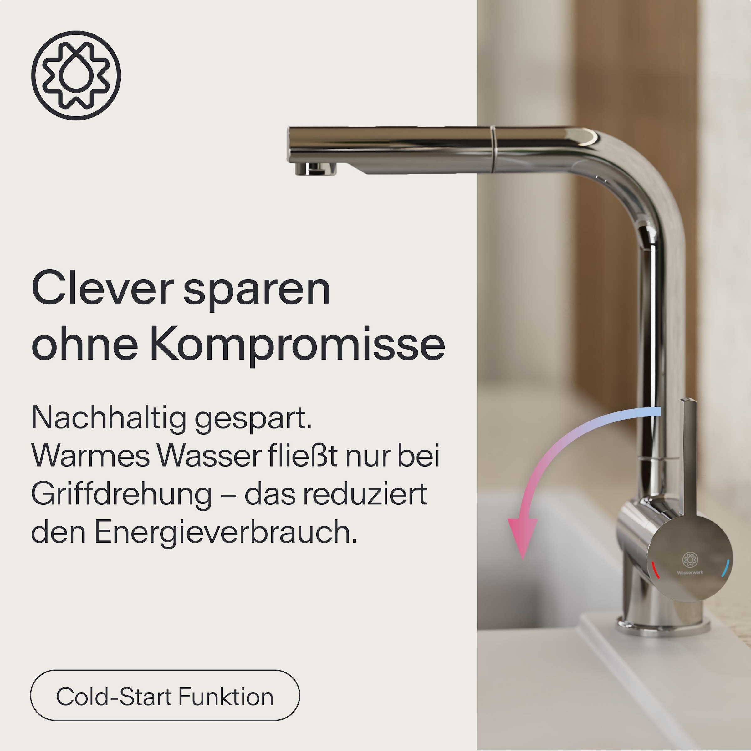 WASSERWERK Spültischarmatur »WK 4, Wasserhahn, Küche, Einhebelmischer«
