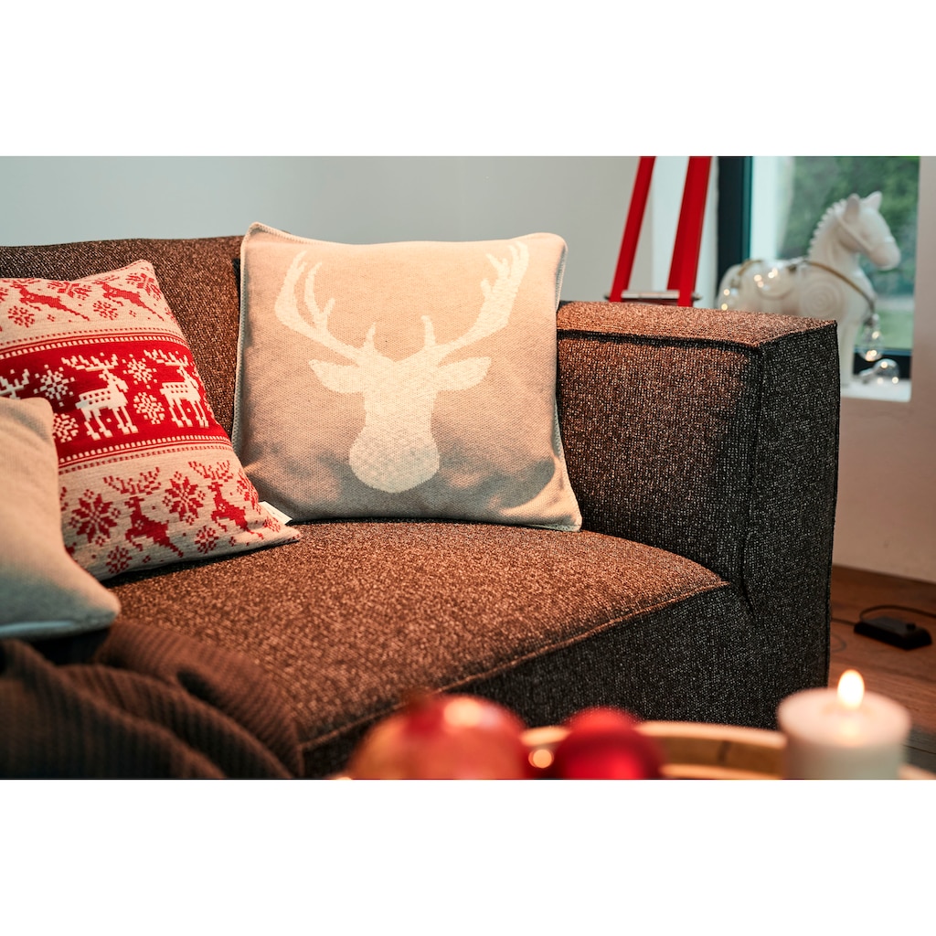 TOM TAILOR HOME Dekokissen »Knitted Reindeerhead«