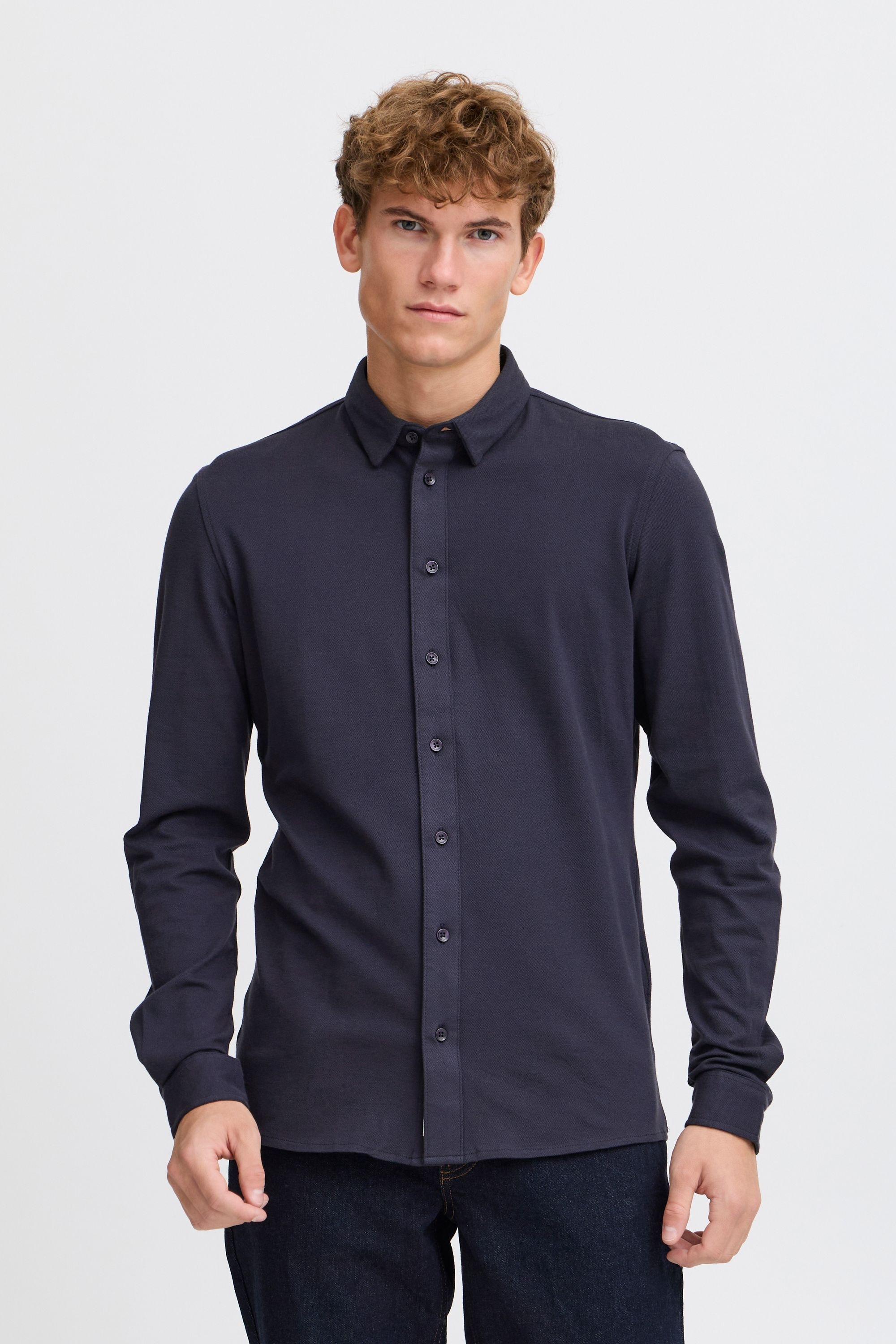Casual Friday Businesshemd »Businesshemd CFARTHUR LS BU jersey piquet shirt«
