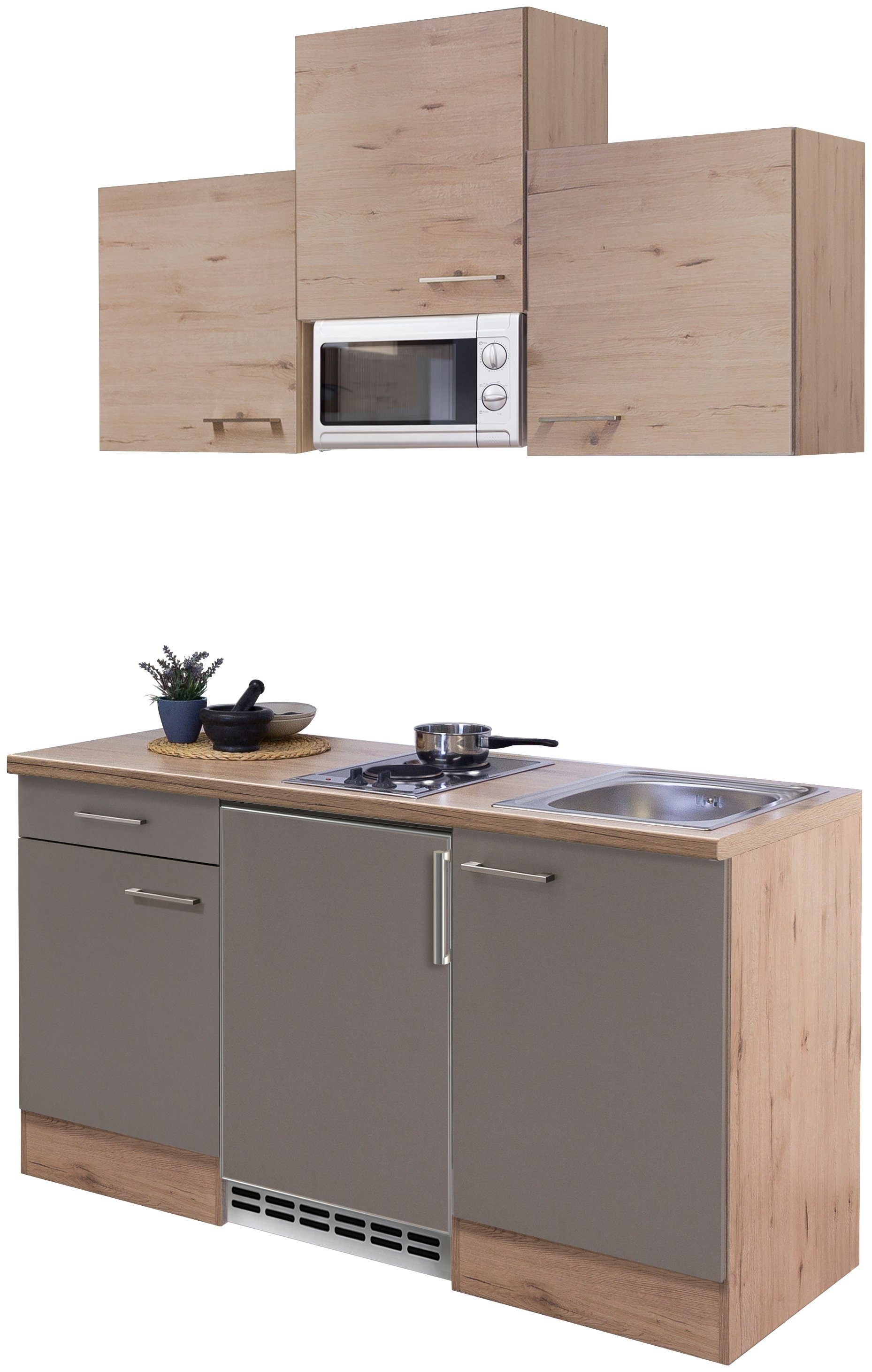 Flex-Well Küchenzeile »Riva«, mit E-Geräten, Gesamtbreite 150,5 cm