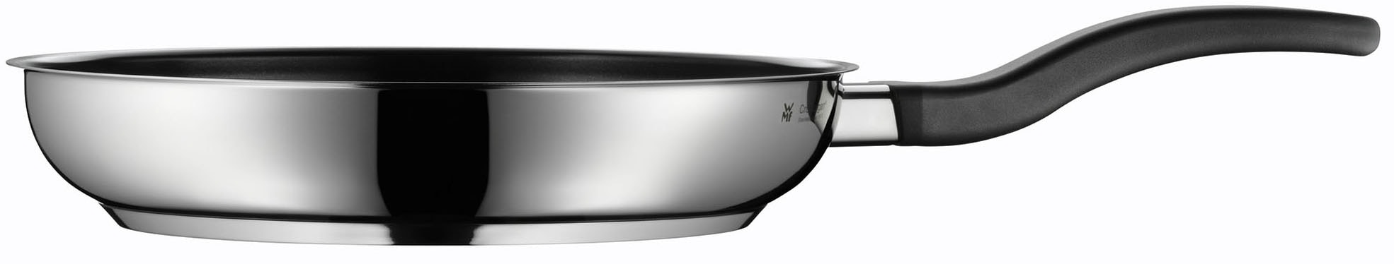WMF Bratpfanne »Devil Edelstahlpfanne Induktion«, Cromargan® Edelstahl Rostfrei 18/10, PTFE beschichtet, für alle Herdarten geeignet, Kunststoffgriff