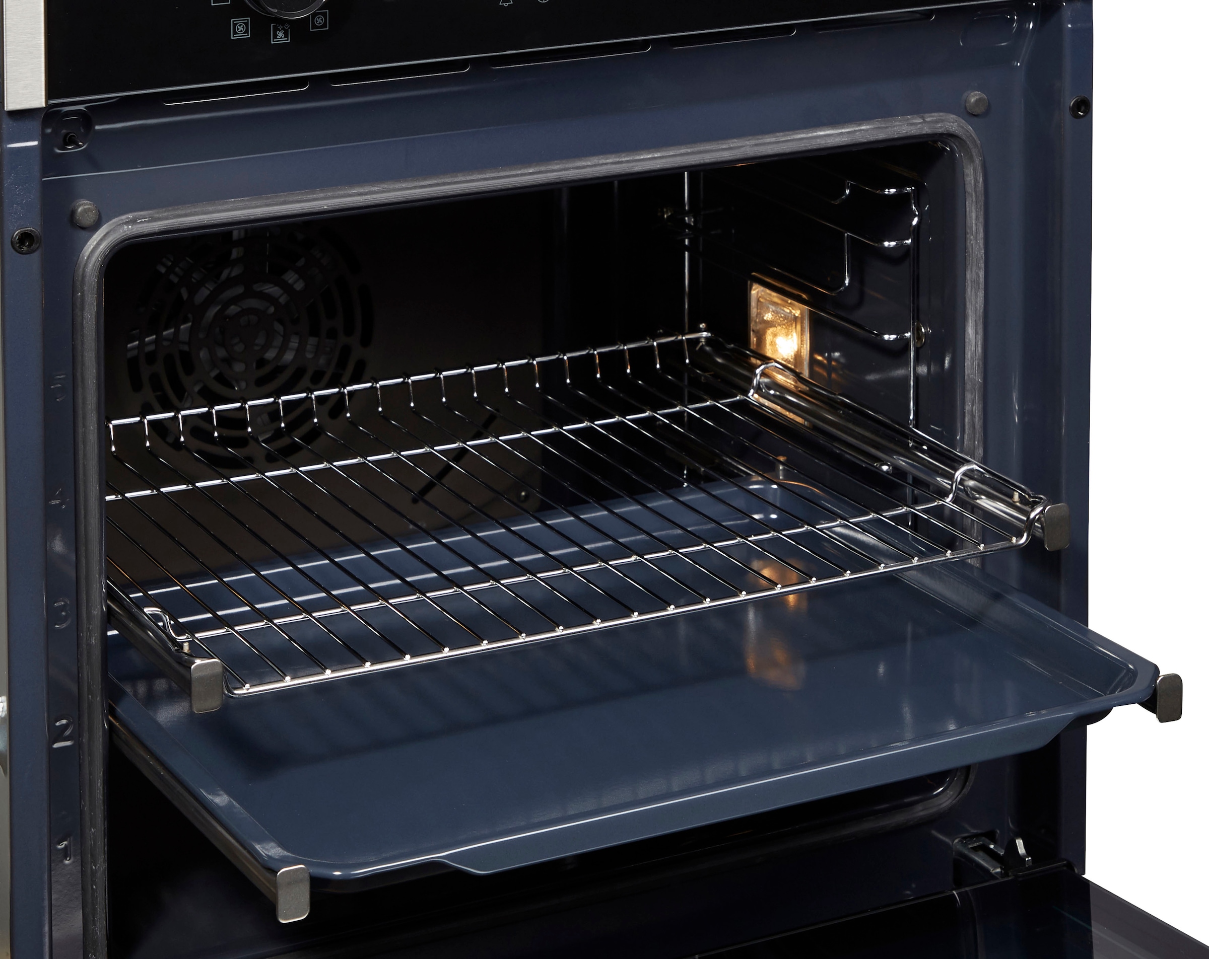 Grundig Einbaubackofen  »GEBM19301BC«, mit 2-fach-Teleskopauszug