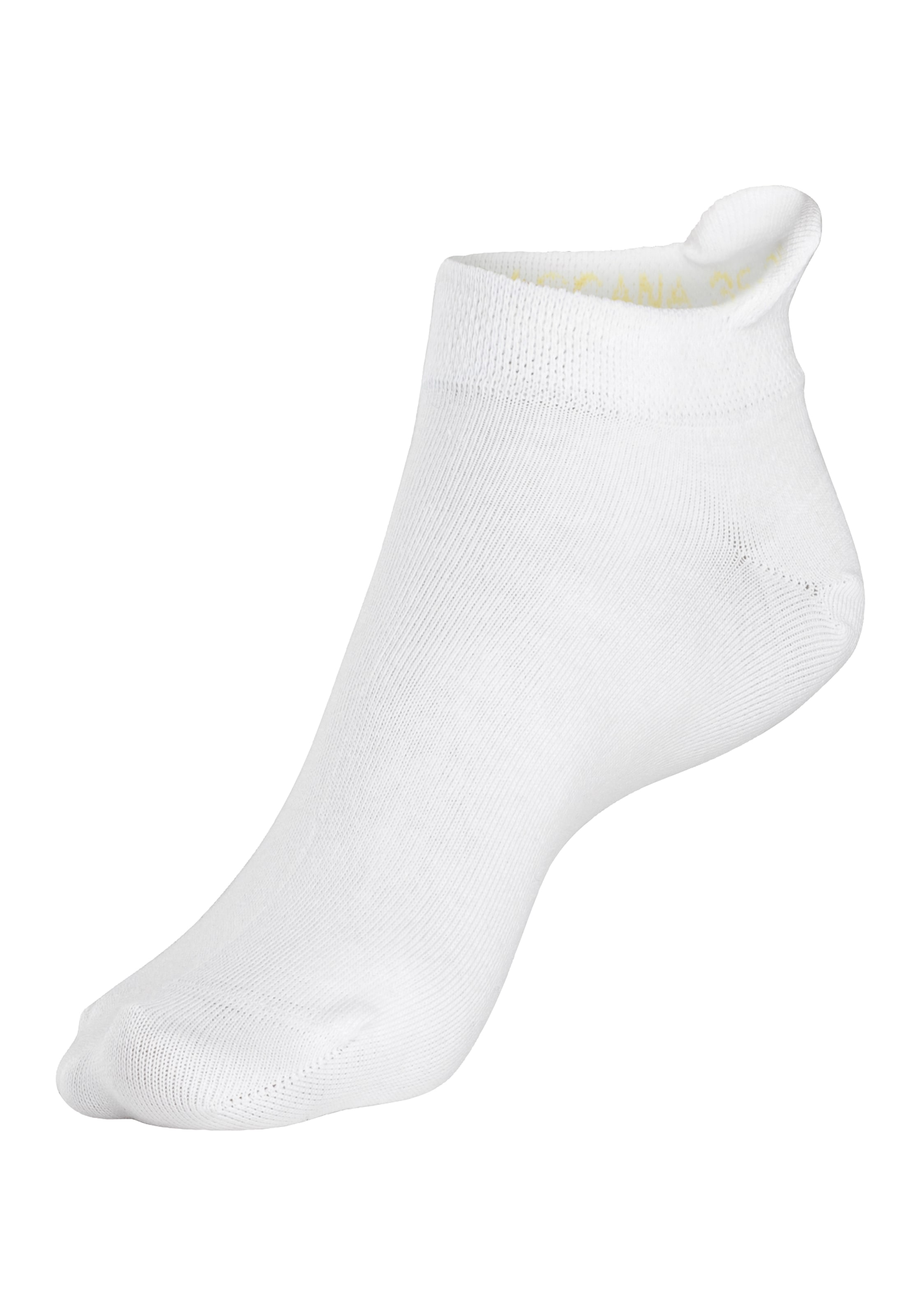 LASCANA Sneakersocken, (Box, 7 Paar, Box), mit kleiner Stickerei