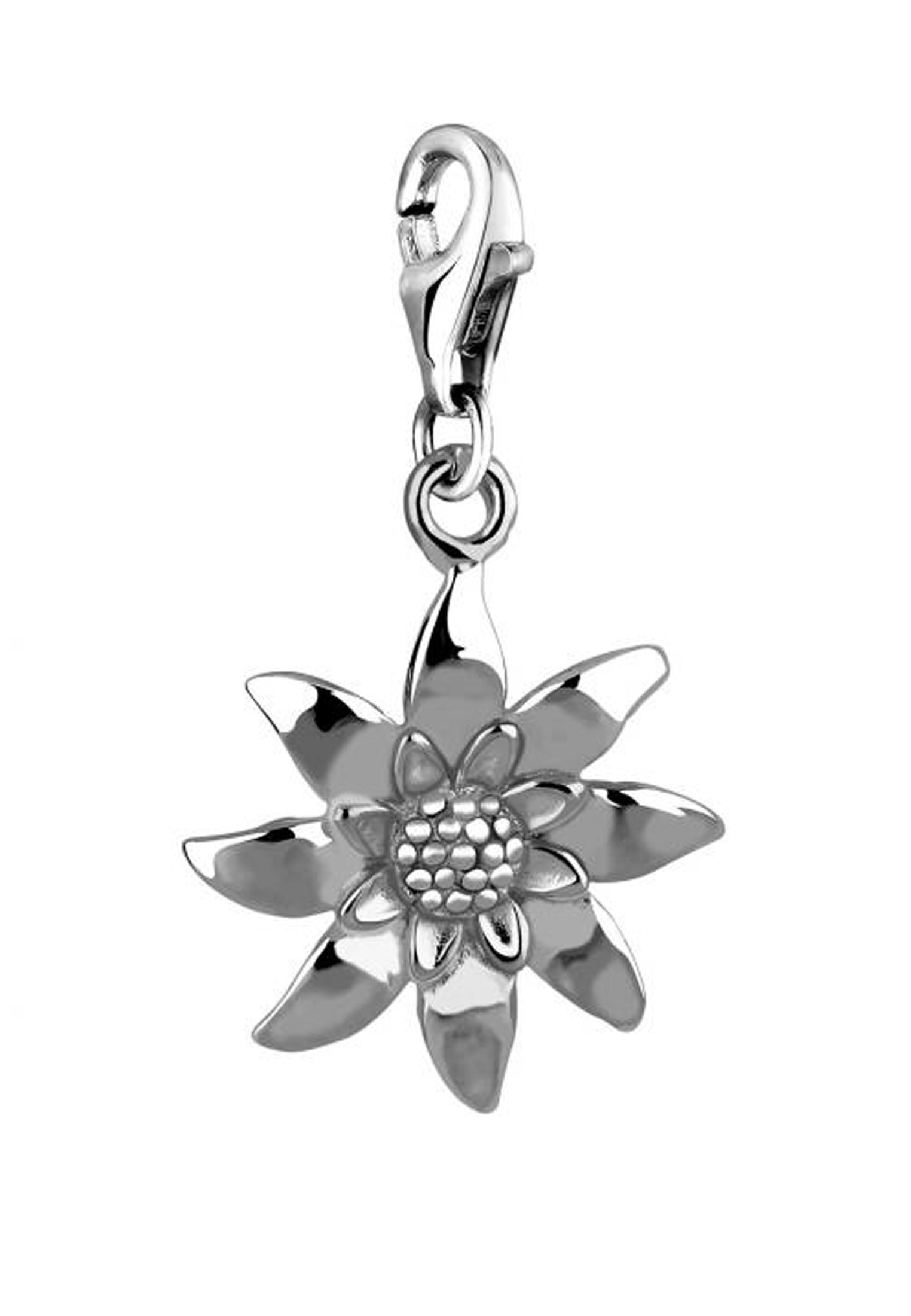 Nenalina Charm Blume »Charm Nenalina Charm Edelweiss Blume Anhänger 925 Silber«