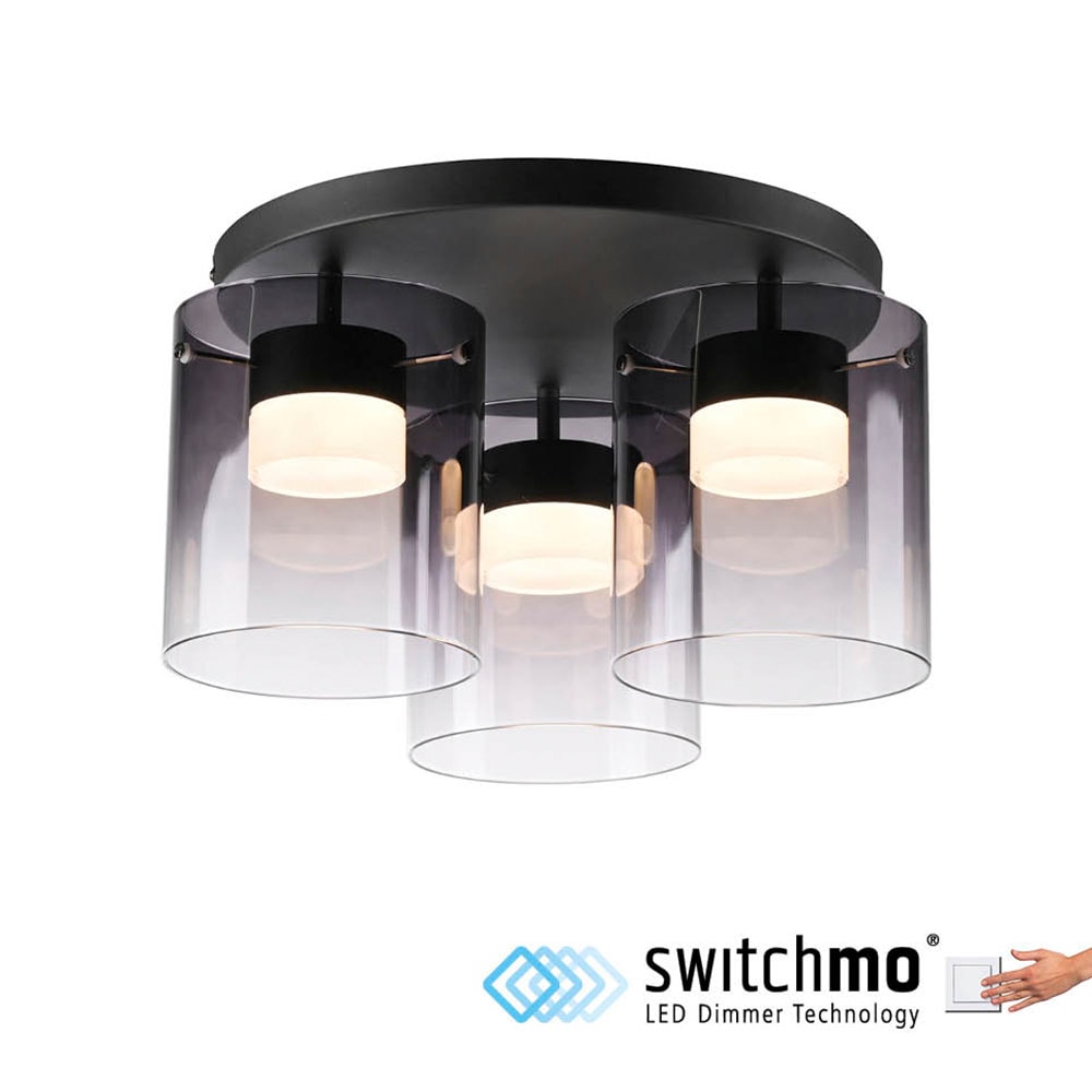 JUST LIGHT LED Deckenleuchte »ELIO« LED-Board 1 Stk. Warmweiß 3-Stufen Dimmer, Switchmo