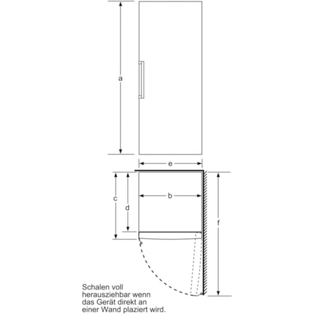 BOSCH Gefrierschrank »GSN54AWDV«, 6, 176 cm hoch, 70 cm breit