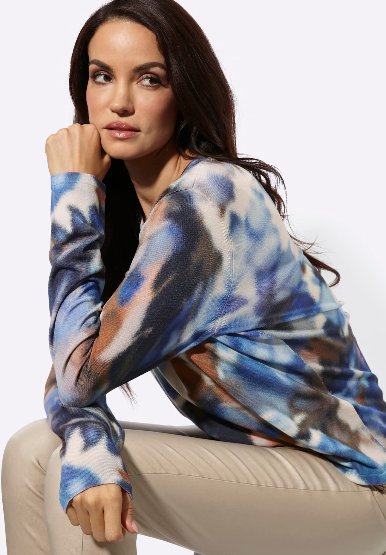 creation L Strickpullover »Lyocell-Mix-Pullover«