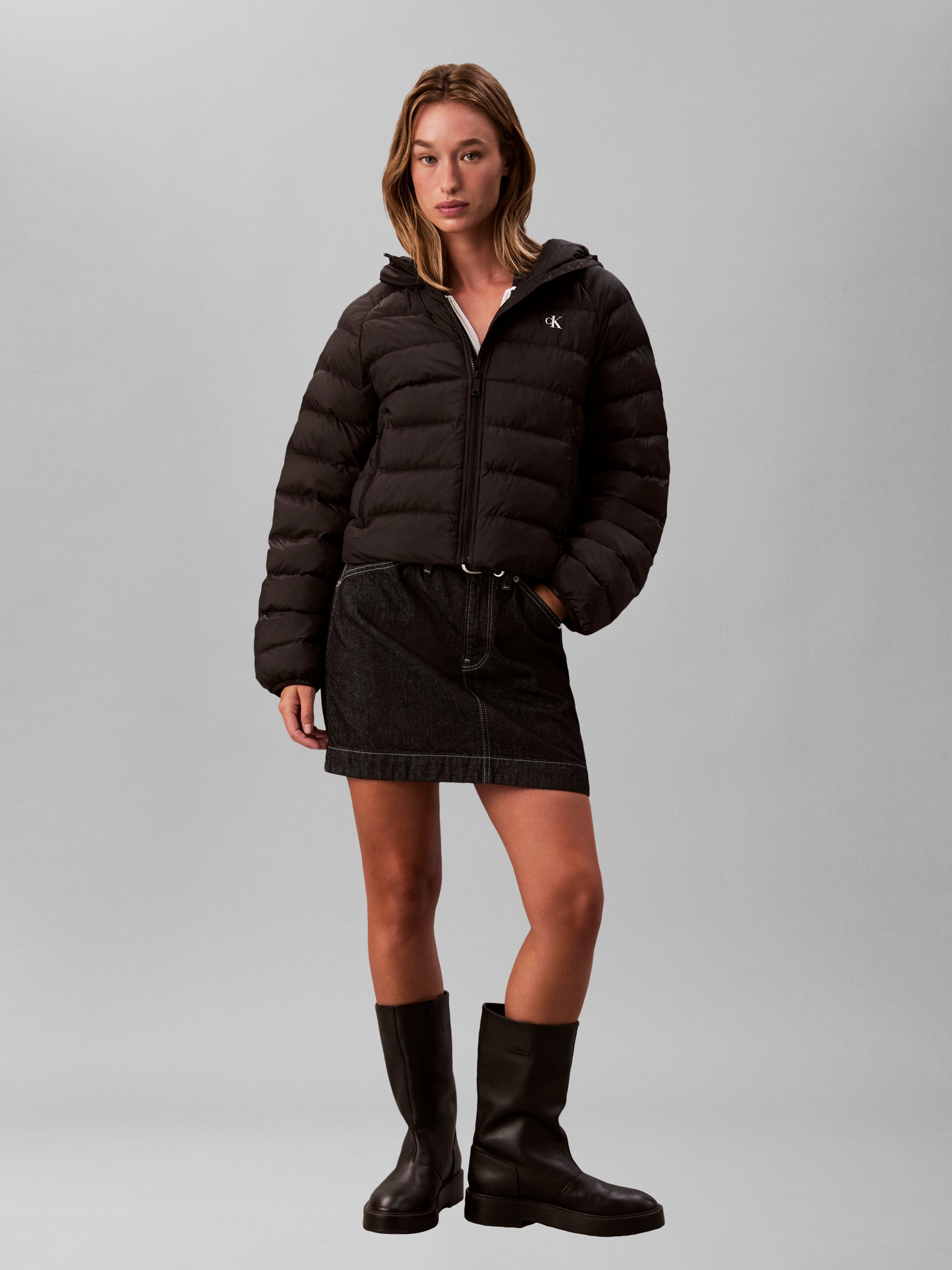 Calvin Klein Jeans Steppjacke »LGHTWGHT QLTD JCKT P«, mit Kapuze, Mit Rundhalsausschnitt