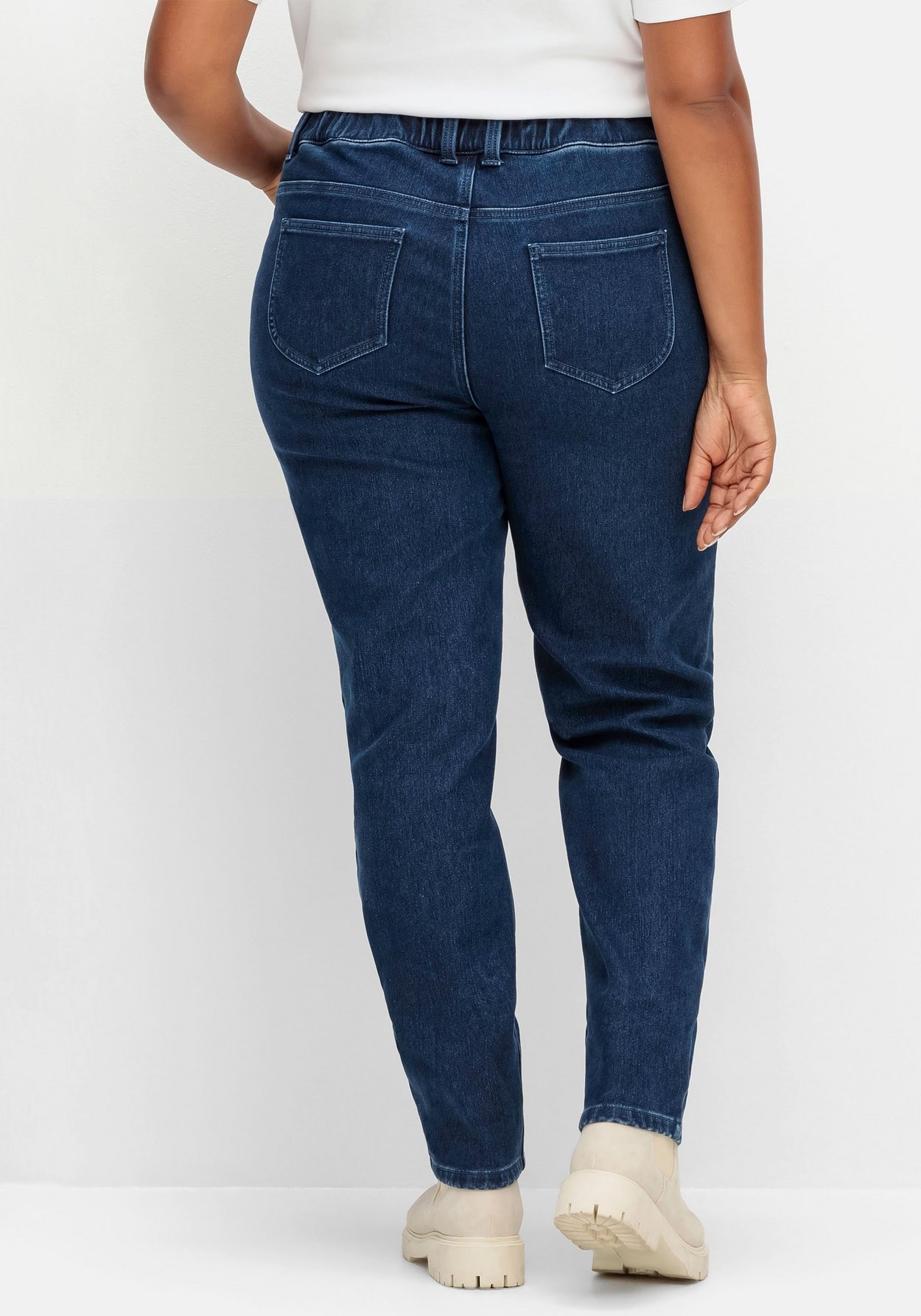 Sheego Stretch-Jeans »Skinny Thermojeans mit Schlupfbund und Fleece-Innenseite«