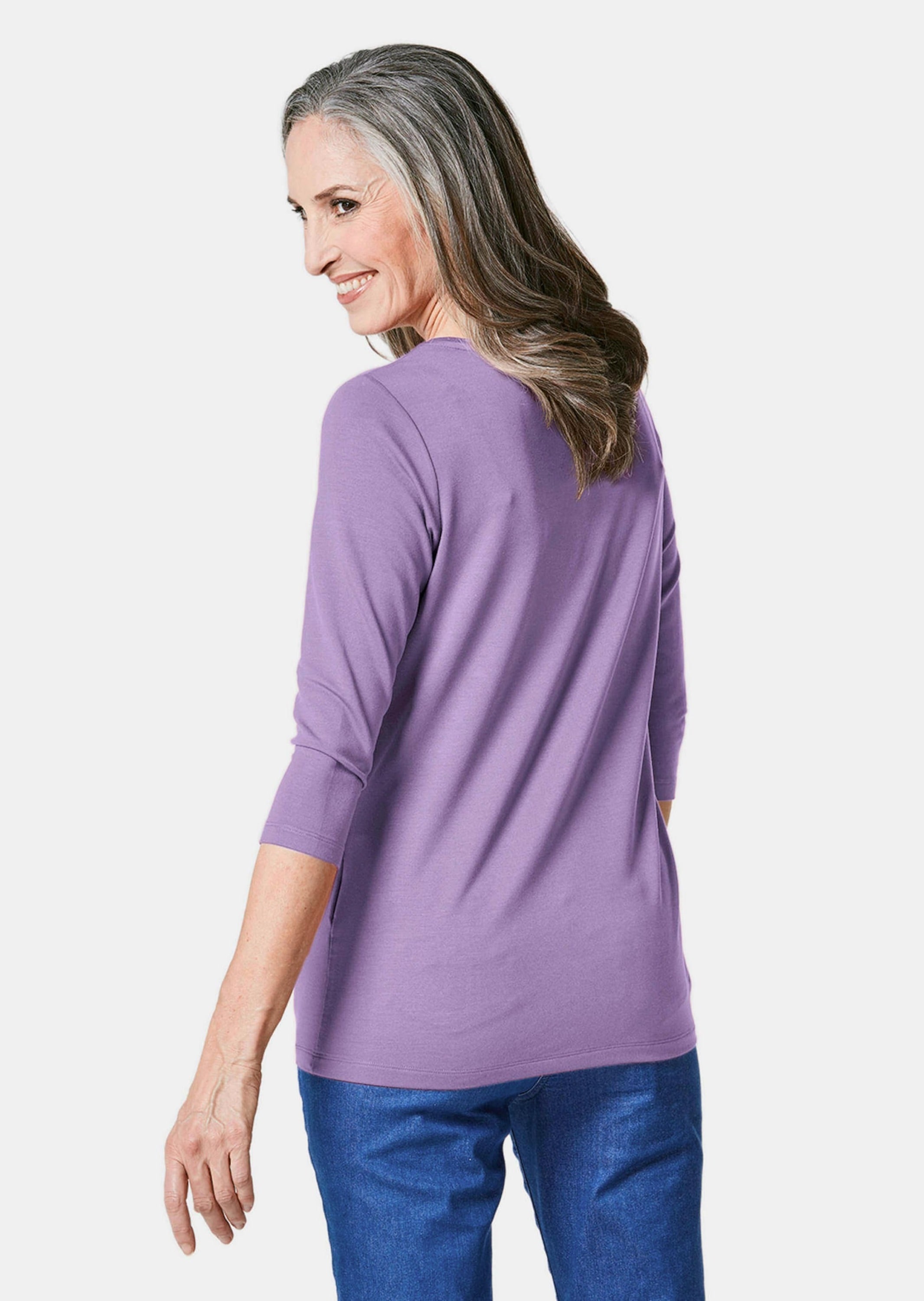 GOLDNER 3/4-Arm-Shirt »Kurzgröße Kombifreundliches Shirt mit ¾ Arm«