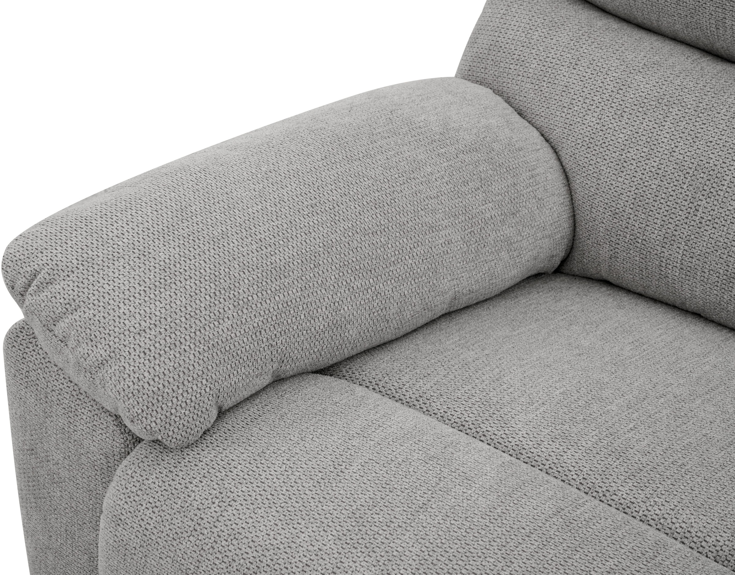 Home affaire Ecksofa »LANNOY, L-Form,  233cm, manuelle u. elektrische Funktion, mit USB A/C,« Liegefunktion 105°-150°, Federkern, Webstoff u. Cord-Bezug