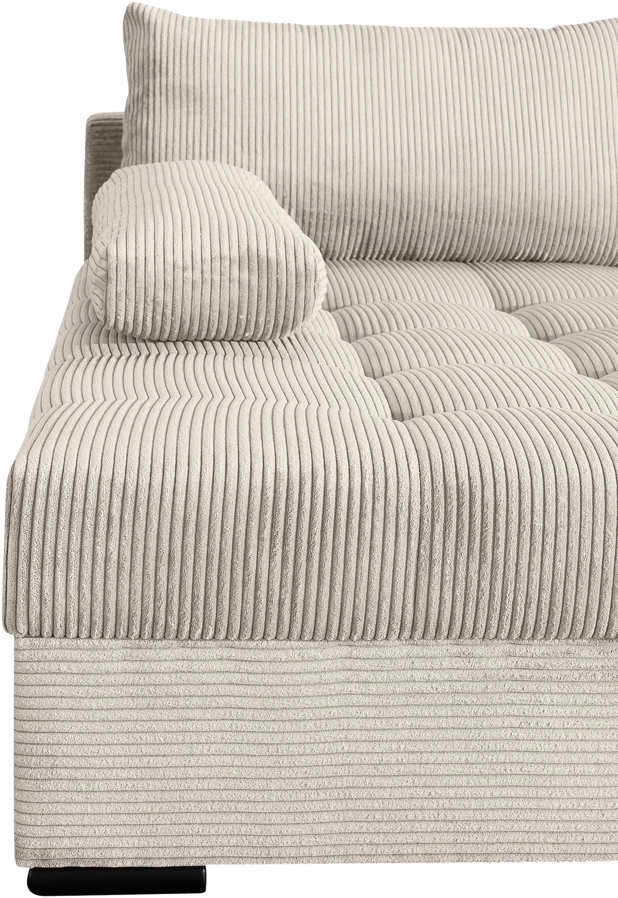 COLLECTION AB Wohnlandschaft »Josy U-Form, B: 307 cm«, mit Bettfunktion & Bettkasten, Federkern